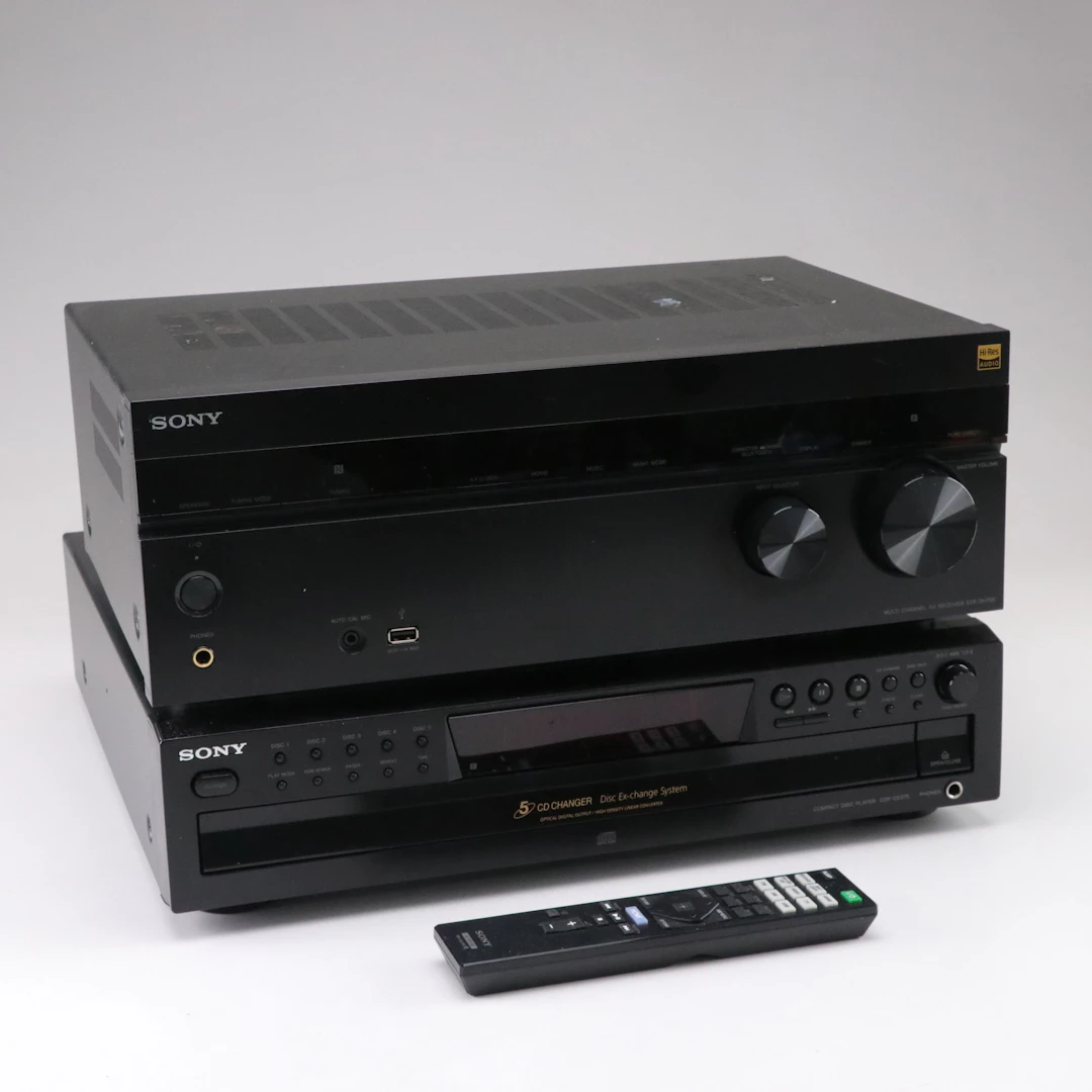 Sony 7.2 Channel AV Receiver and 5-Disk CD Player