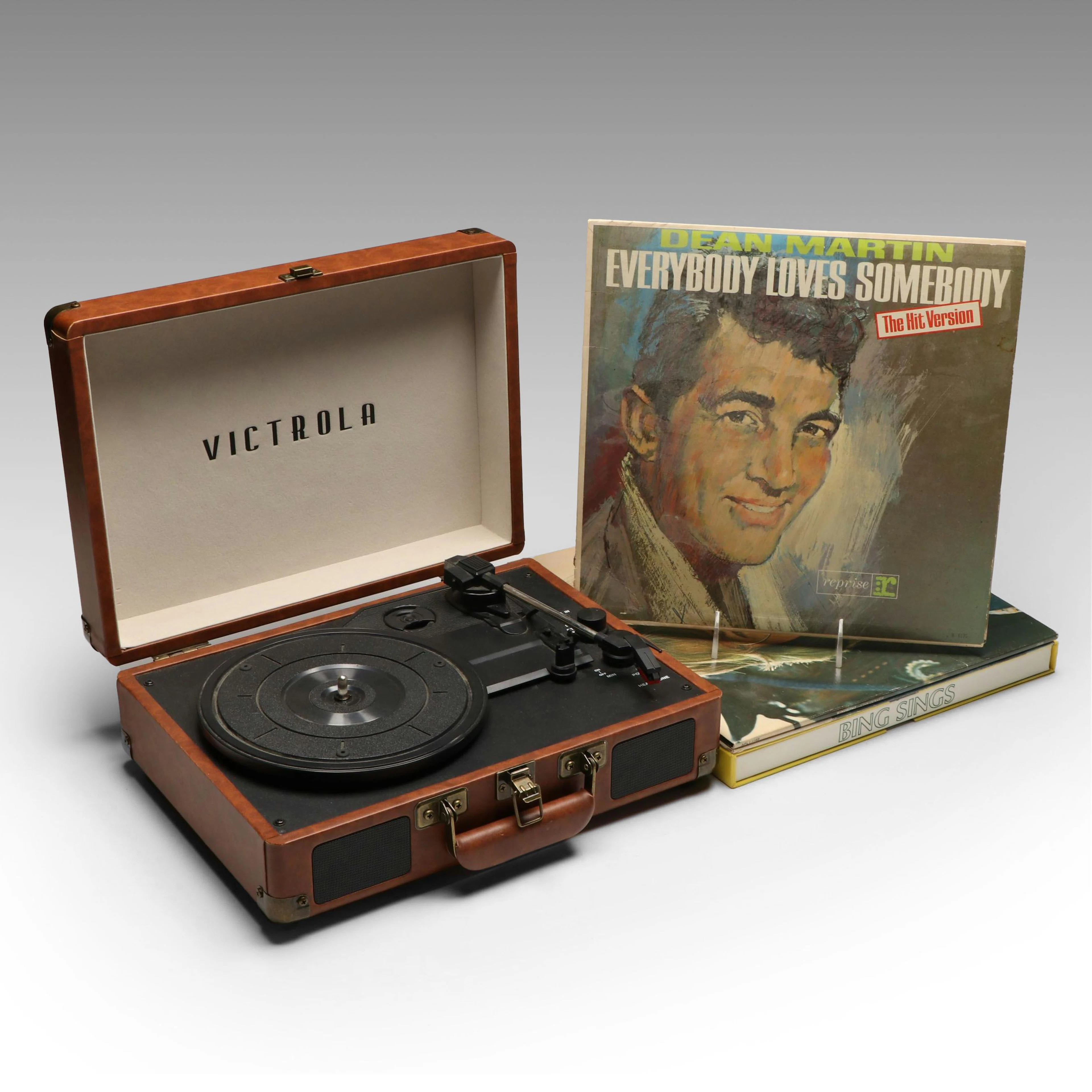 Victrola VSC-550BT Suitcase Record Player with Vintage Records