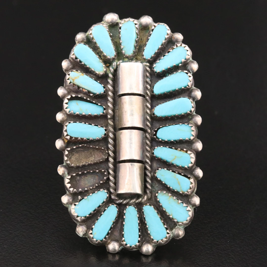 Southwestern Sterling Turquoise Ring