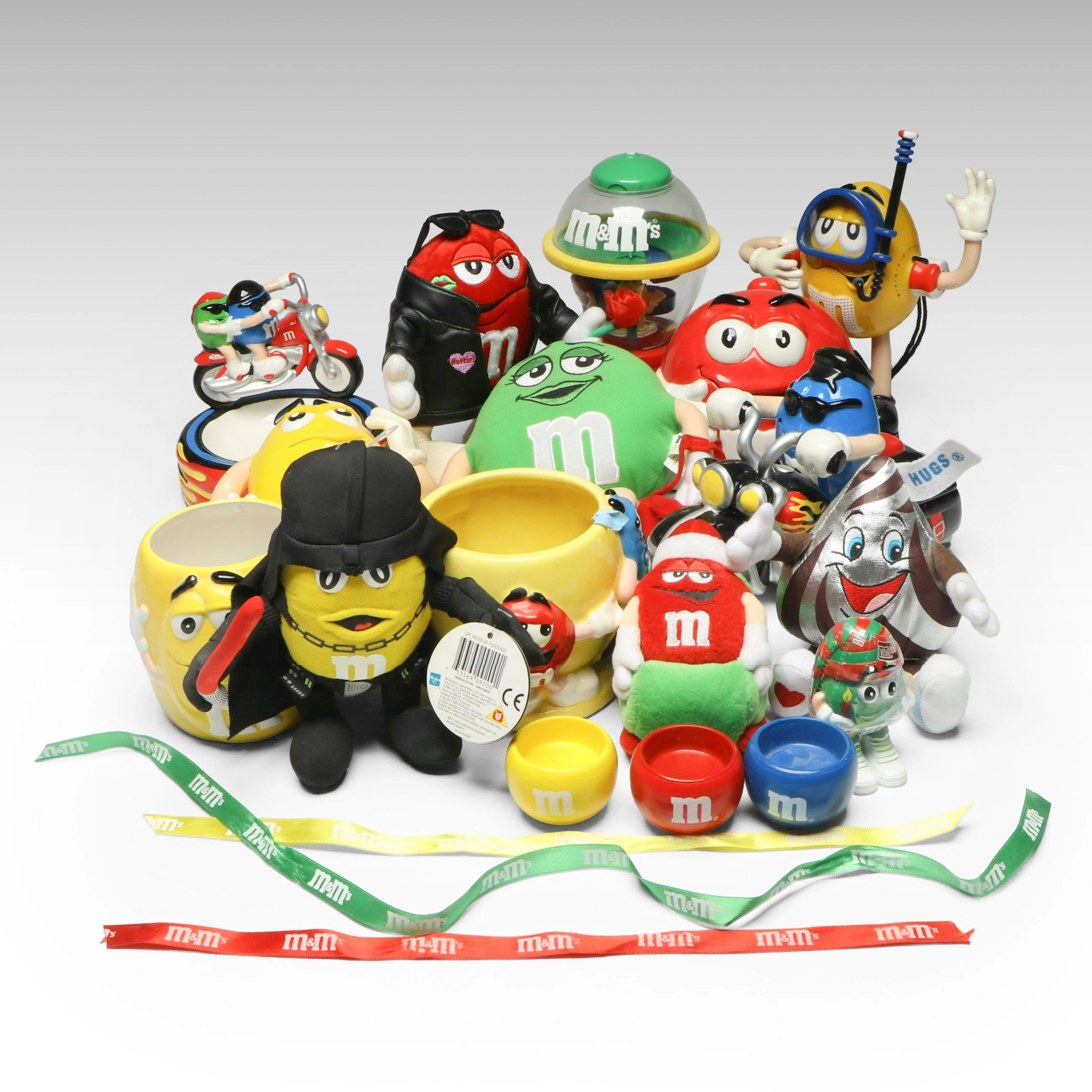 Mars M&M Ceramic Candy Jars and Dishes with More M&M Memorabilia