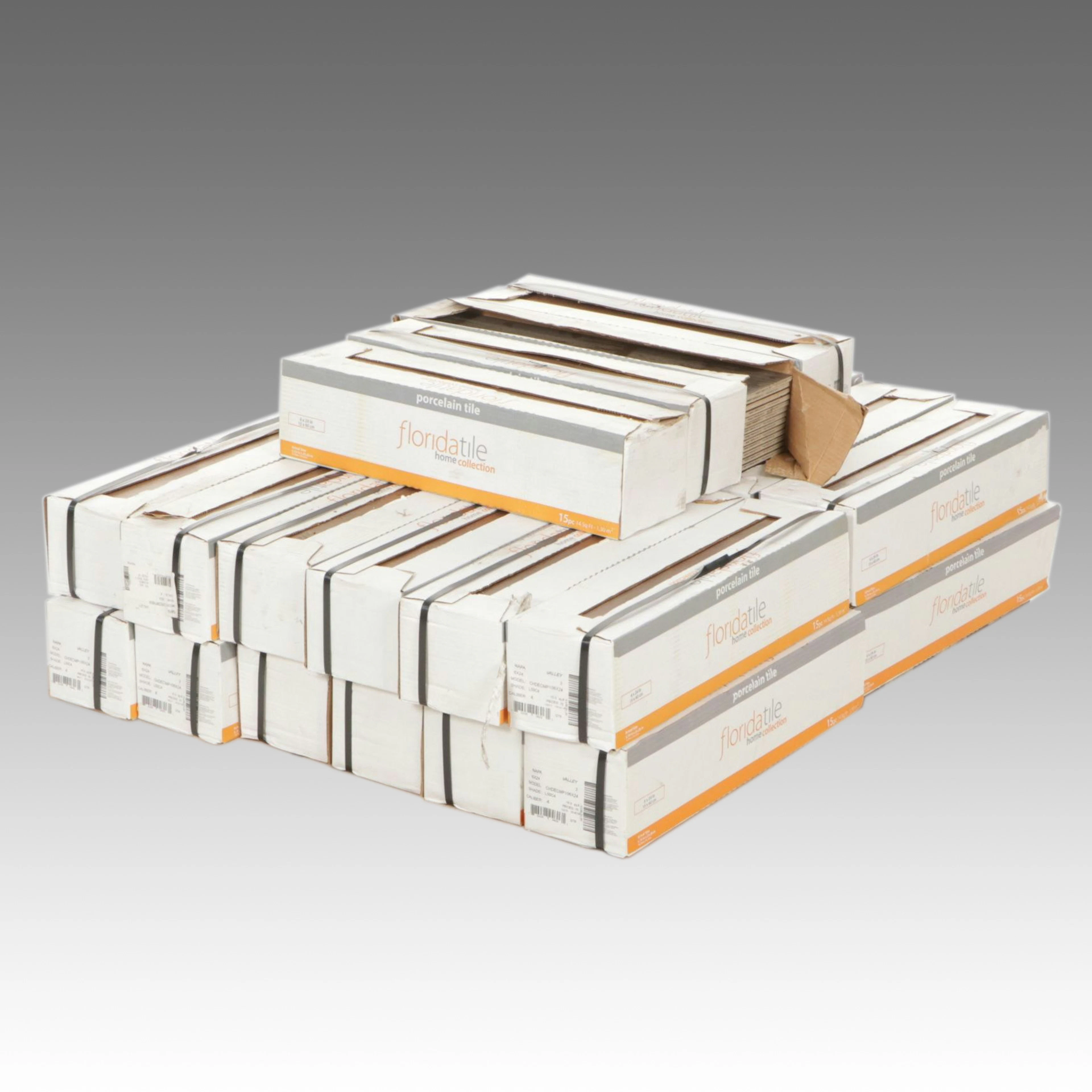 Twenty-Four Florida Tile "Napa Valley" Porcelain Floor Tile Cases
