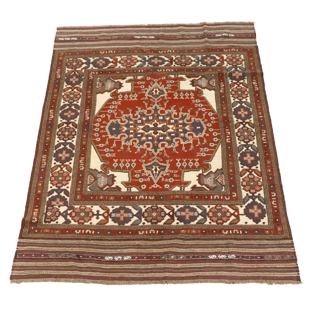 6'6 x 9'6 Handwoven Afghan Barjasta Area Rug
