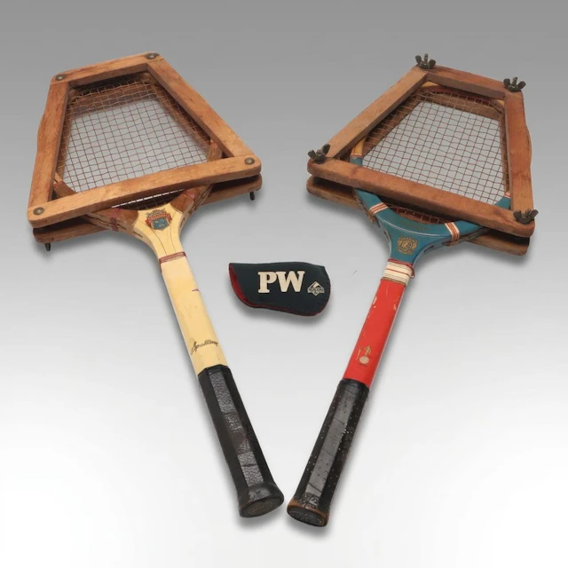 Spalding and Wright & Ditson Wooden Tennis Rackets, Vintage