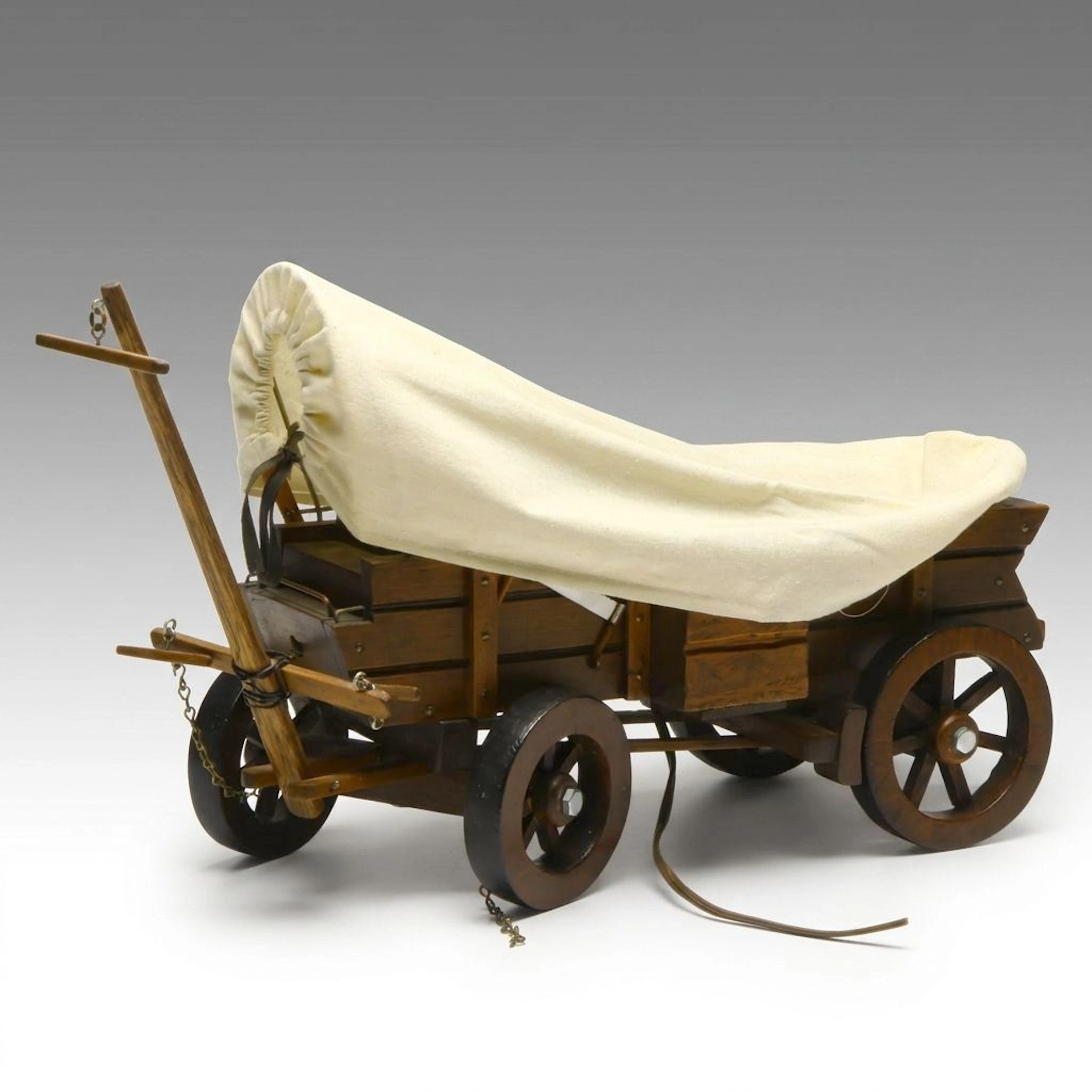 Covered Conestoga Wagon Accent Lamp, Vintage