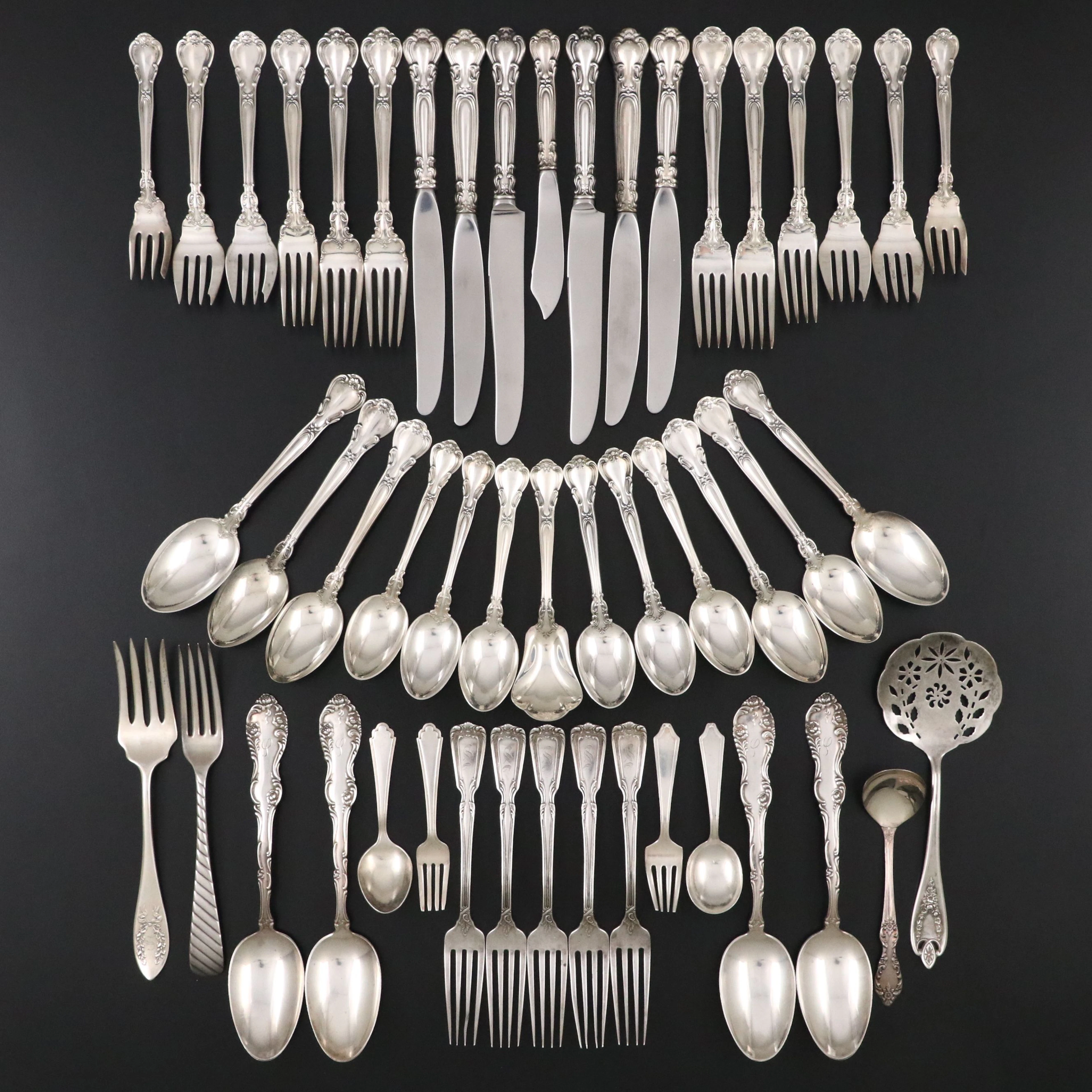 Gorham "Chantilly" with Other Sterling Silver Flatware and Utensils