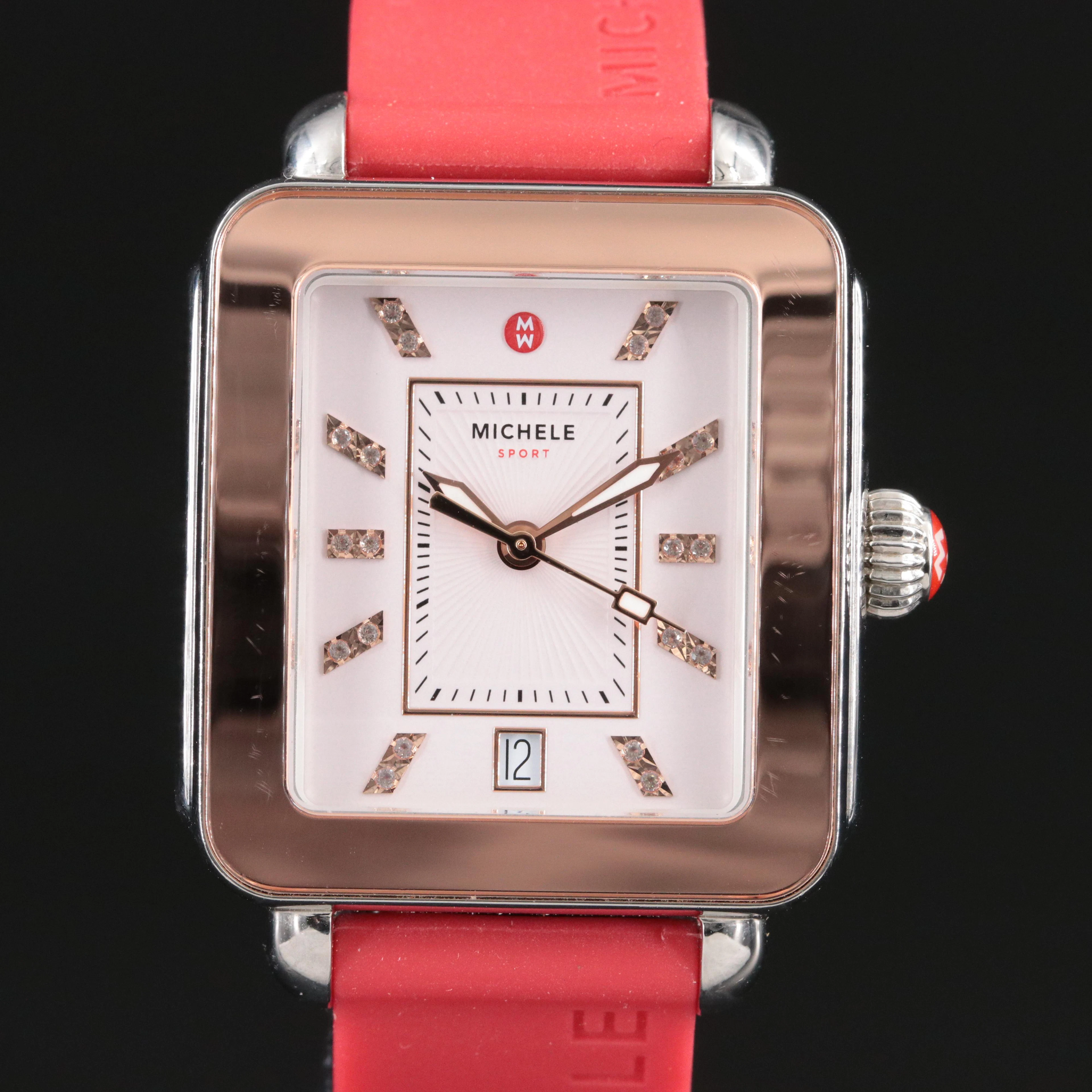 Michele Deco Sport Topaz Watch