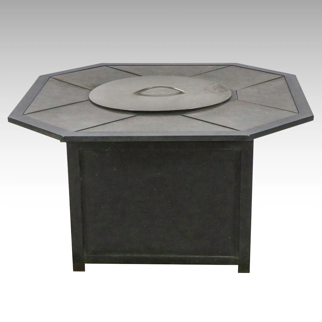 Outdoor Octagonal Fire Pit Table