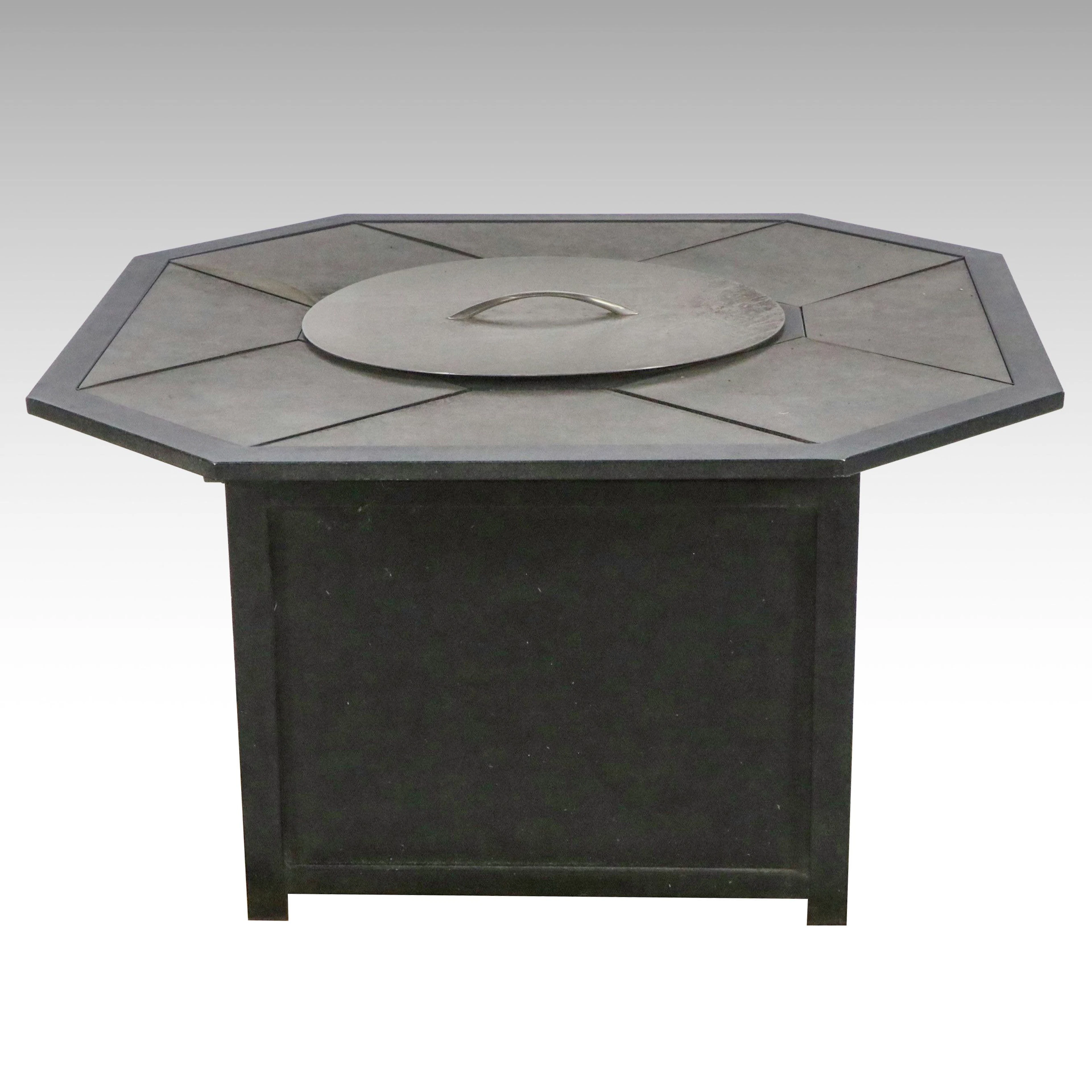 Outdoor Octagonal Fire Pit Table