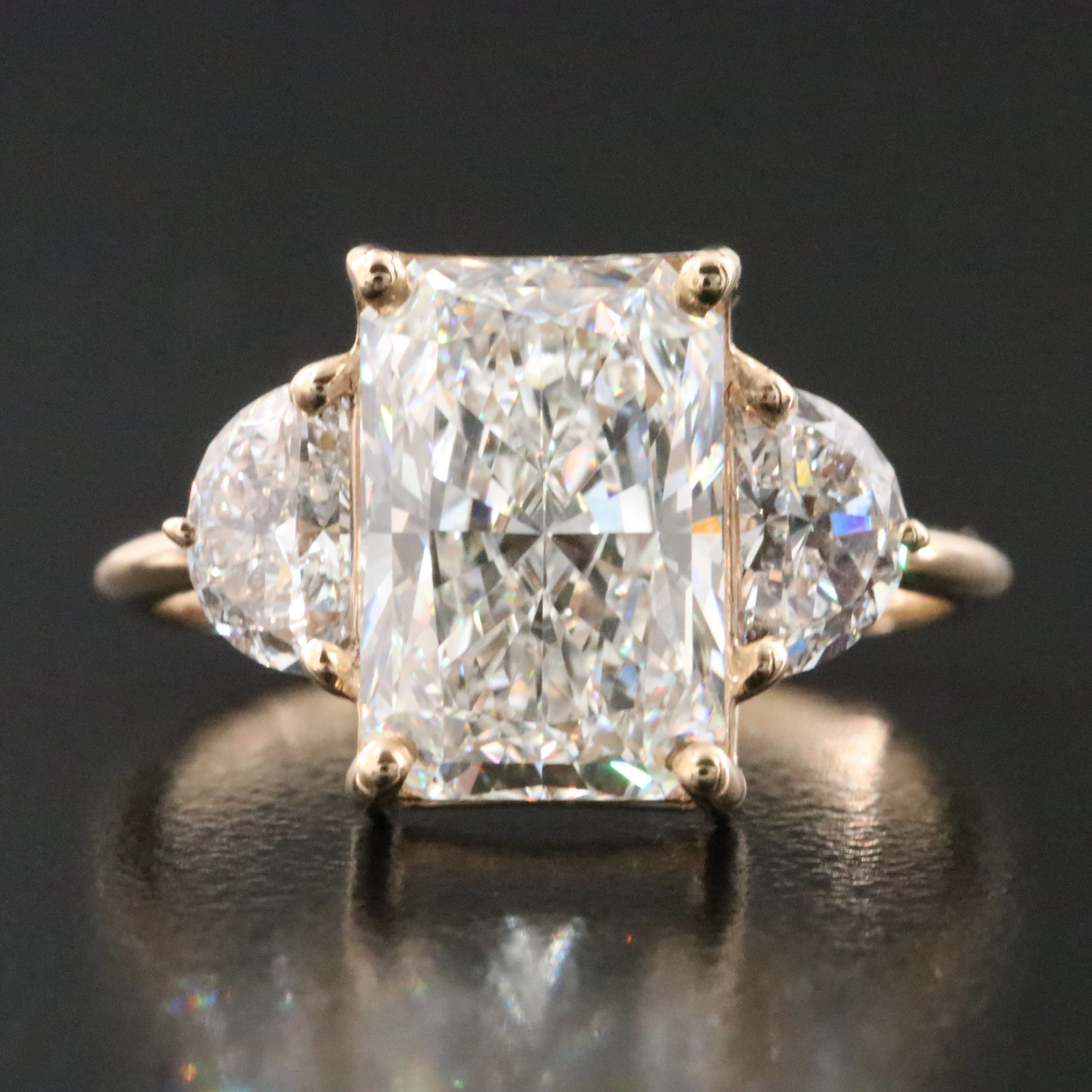 14K 4.47 CTW Lab Grown Diamond Ring with IGI Report