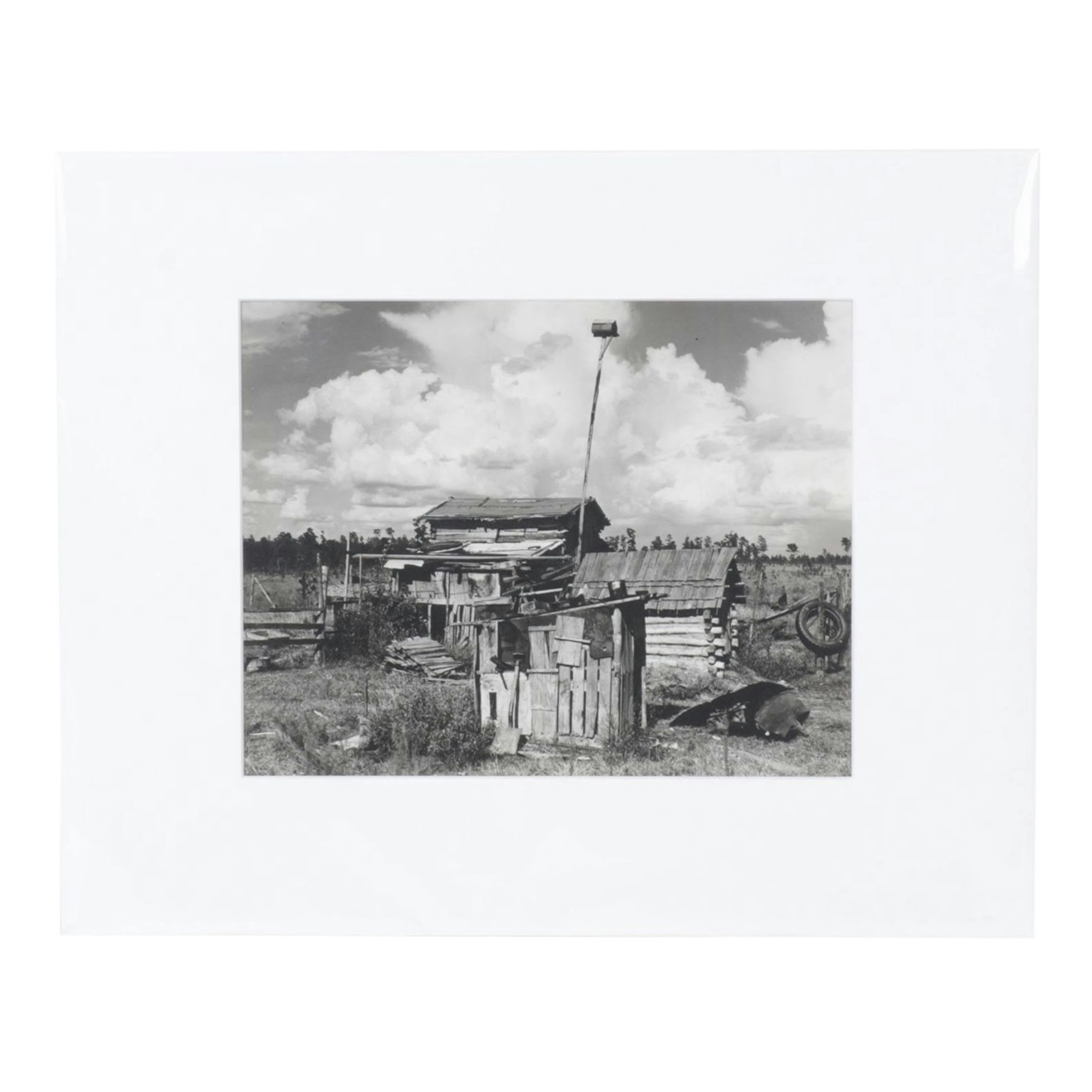 Dorothea Lange Landscape Photograph "Sharecropper's Cabin", Early 21st Century