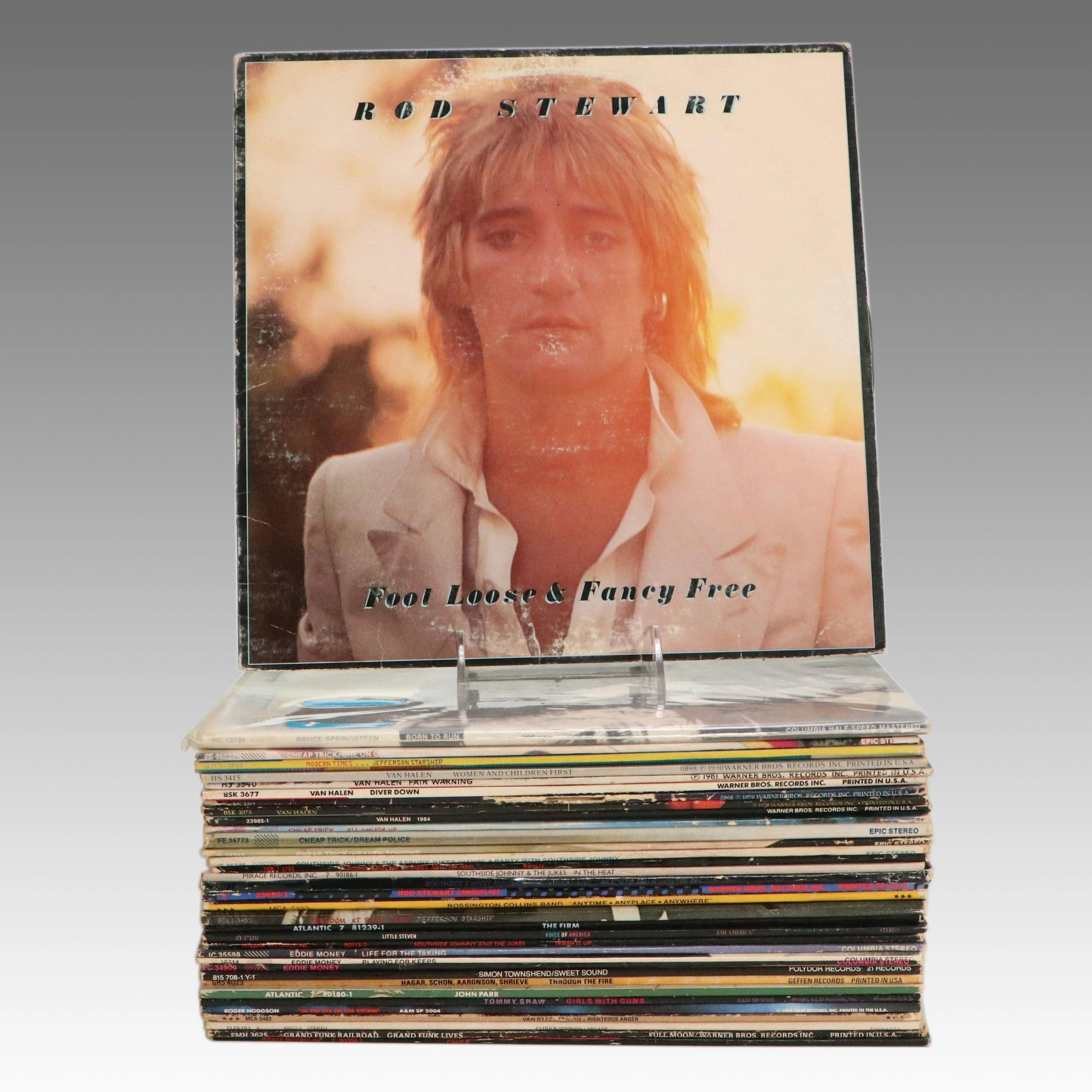 Rod Stewart, Van Halen, Eddie Money, and More Vinyl Records