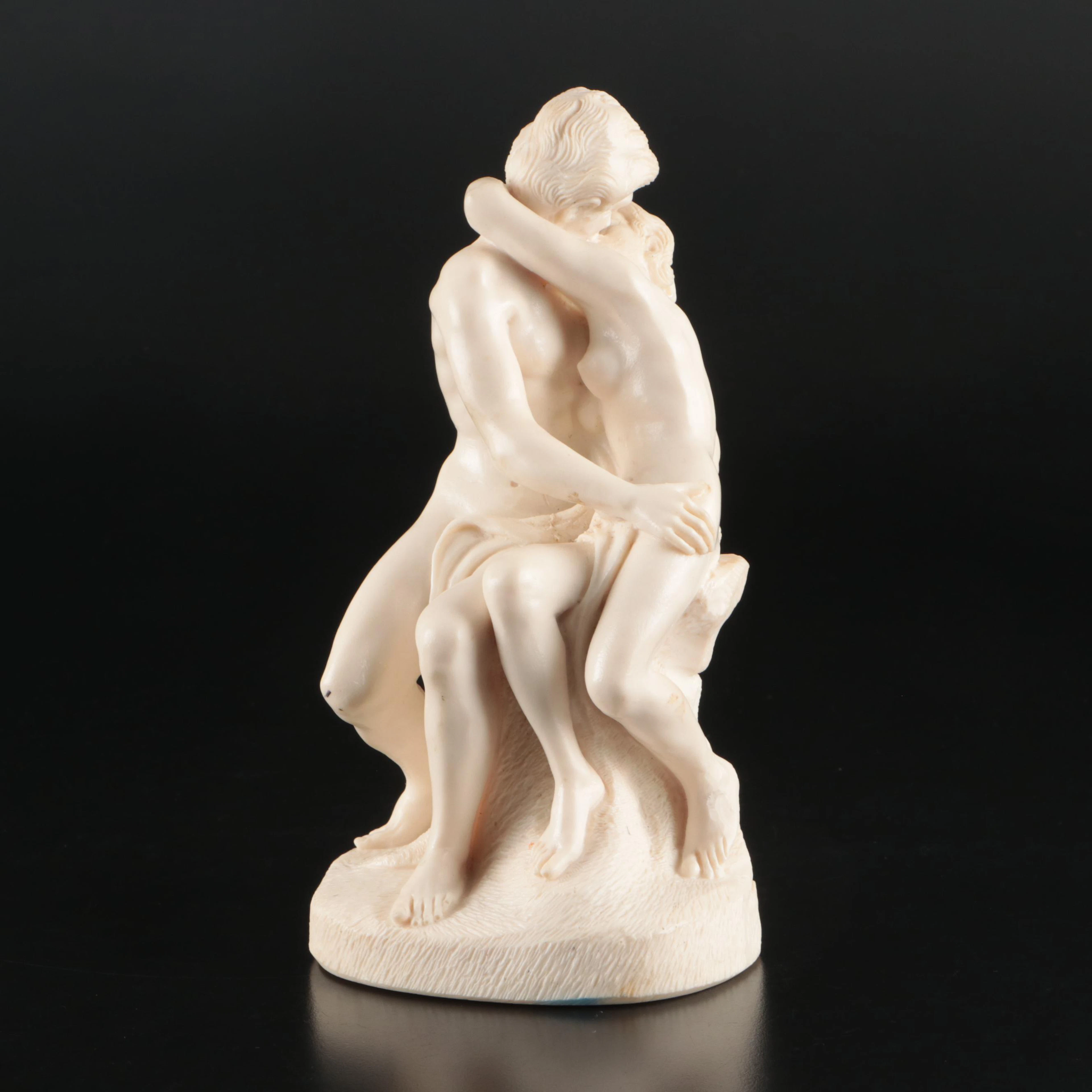 After Auguste Rodin Resin Composite "The Kiss"