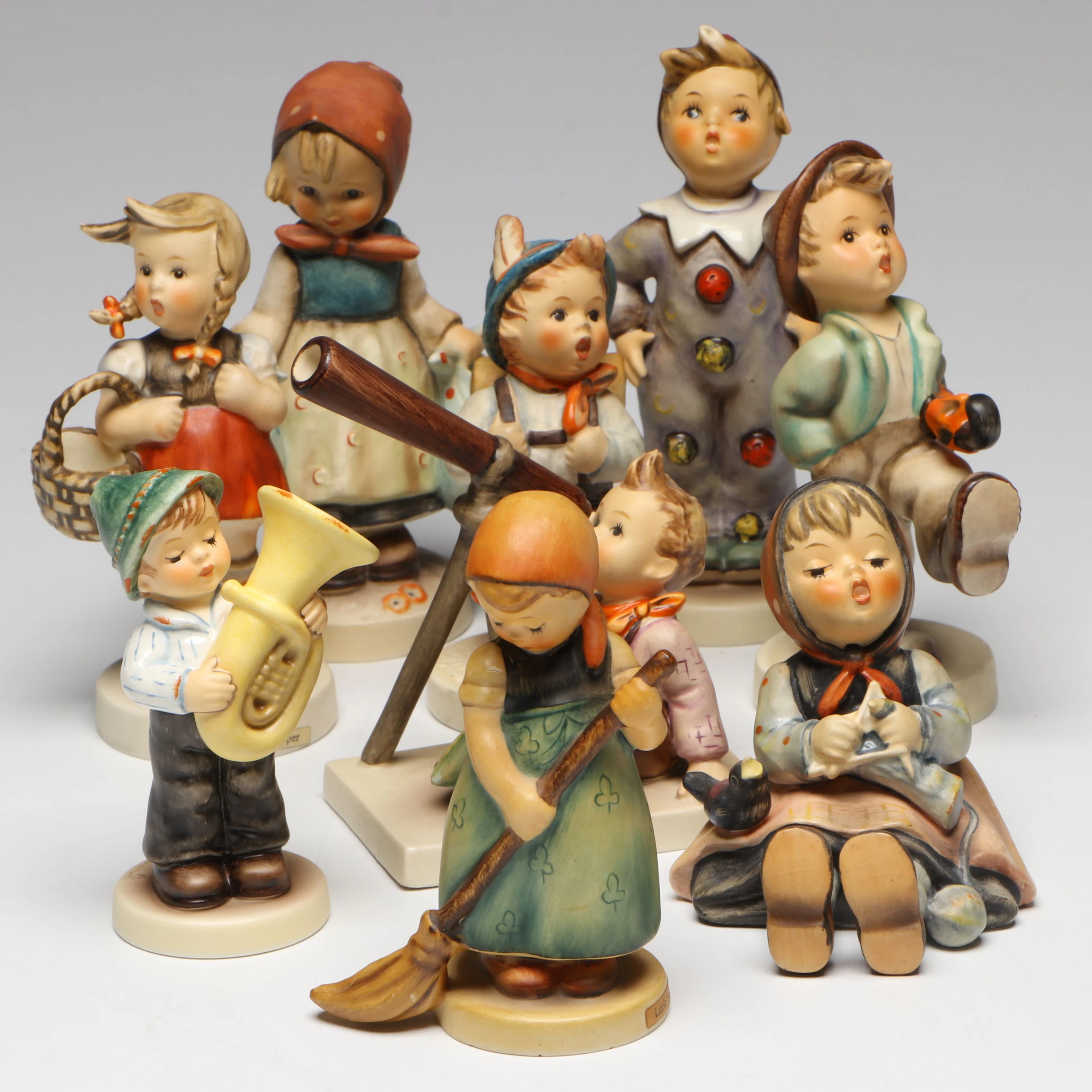 Goebel "Spring Tune", "Little Shopper" and More Porcelain Hummel Figurines