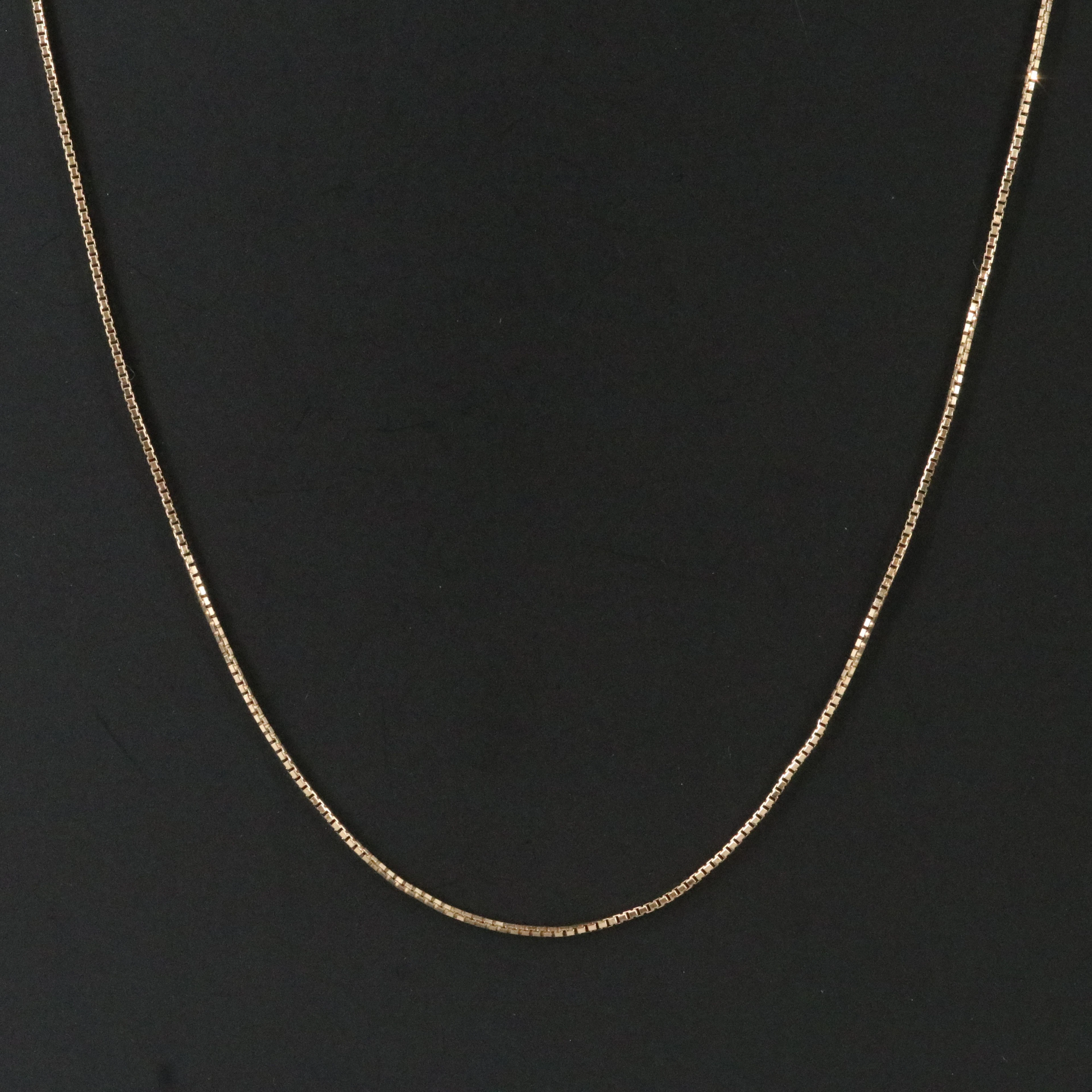 14K Box Chain Necklace