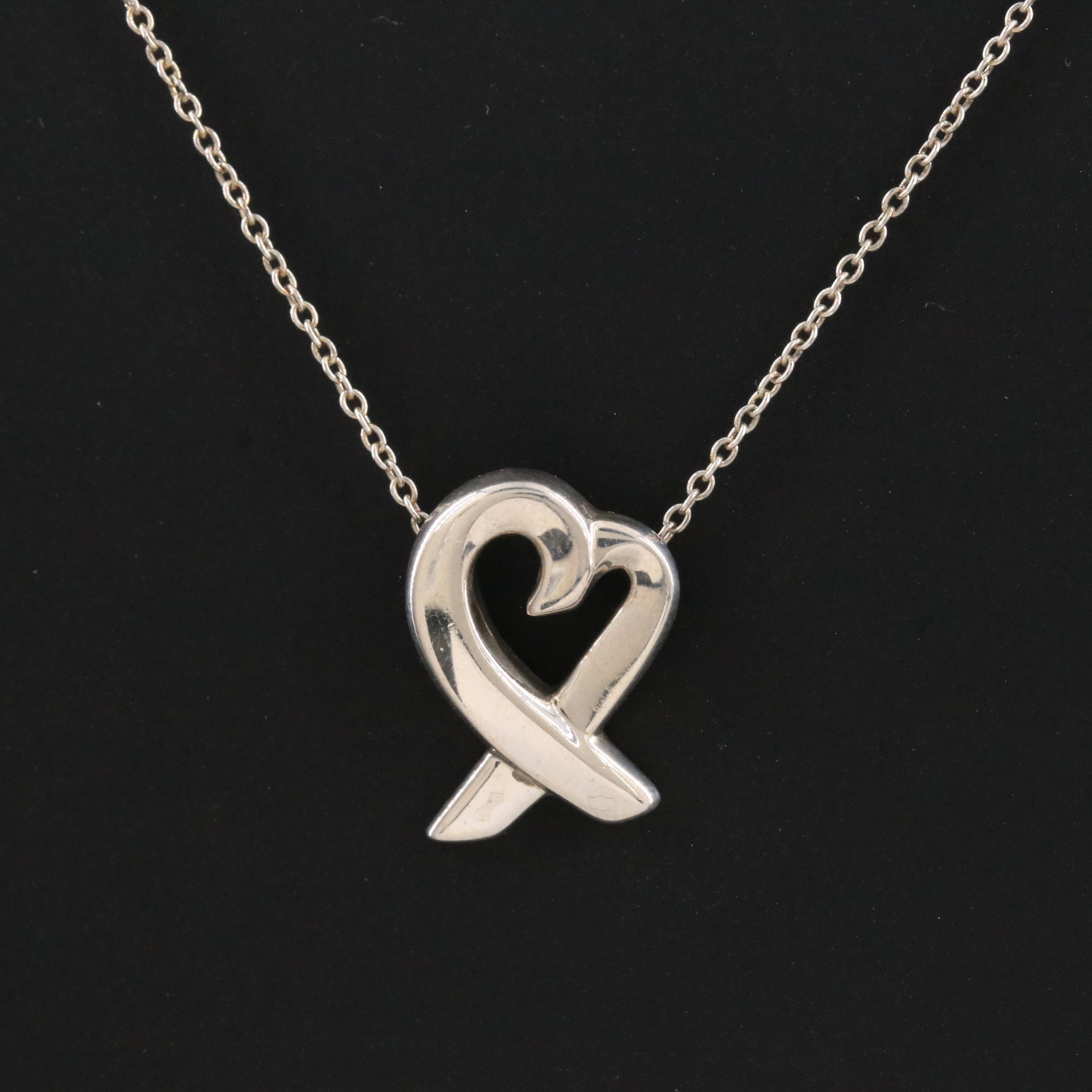 Paloma Picasso for Tiffany & Co. Sterling Loving Heart Necklace