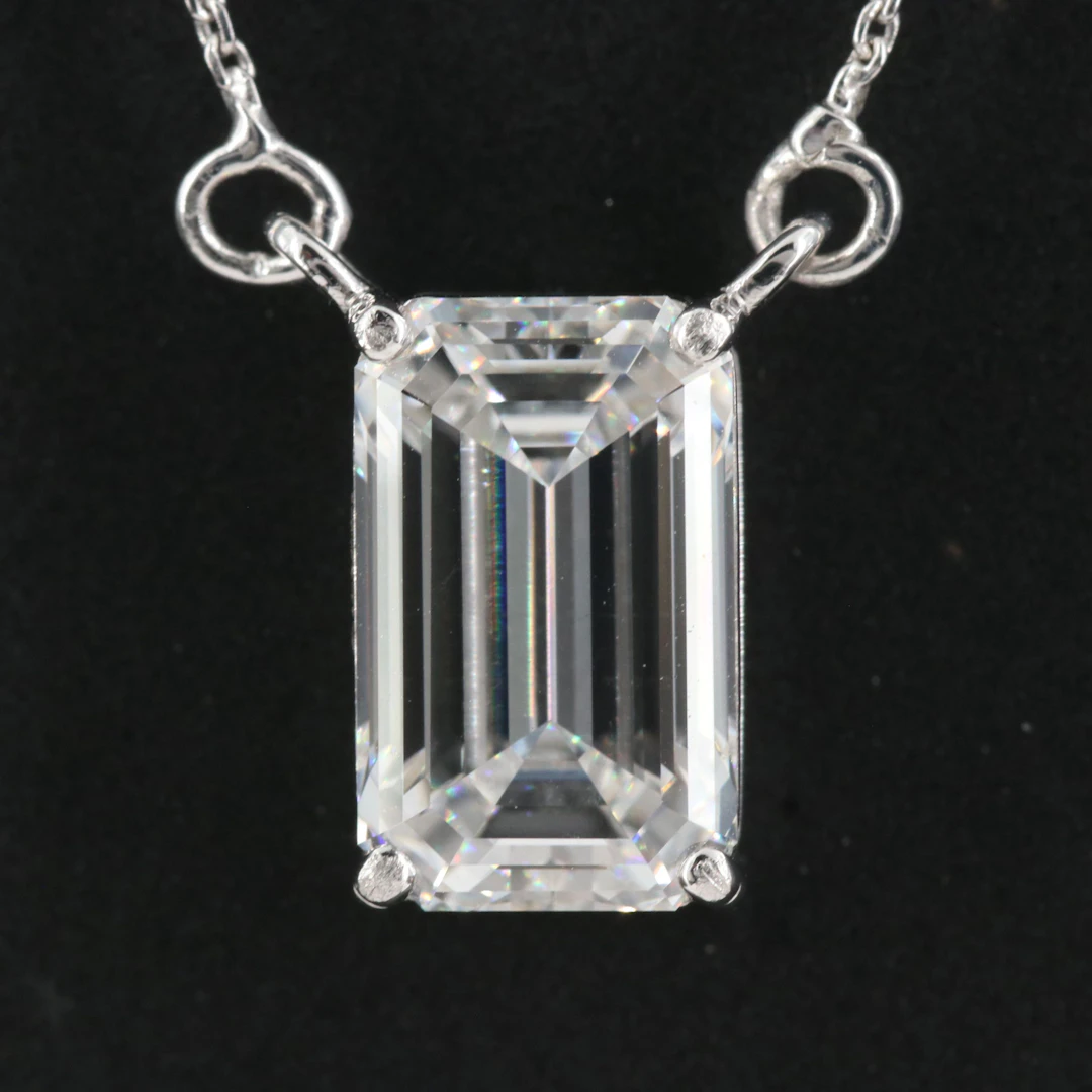 14K 3.01 CT Lab Grown Diamond Necklace with IGI Report