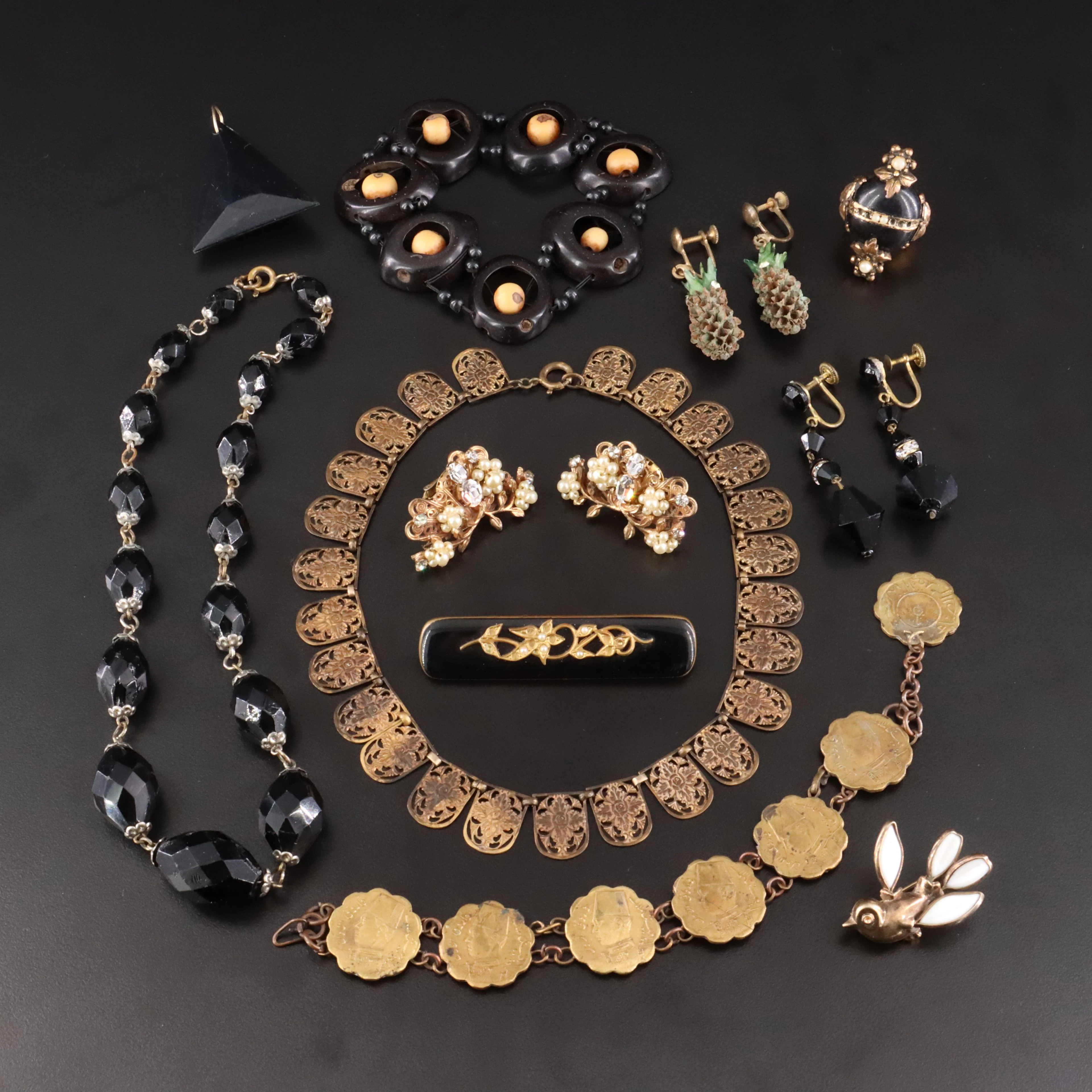 Antique & Vintage Jewelry Collection Featuring Art Deco & Black Onyx