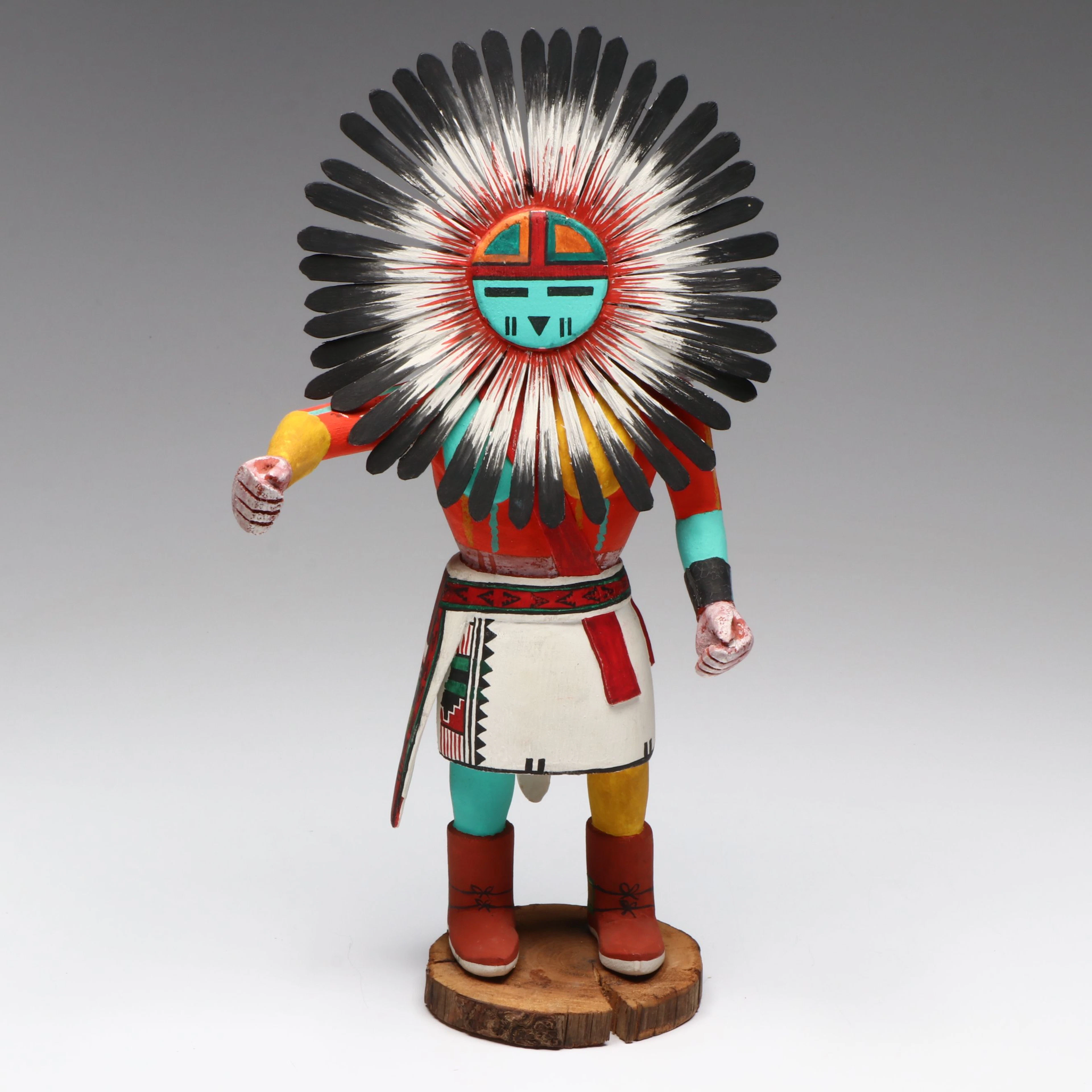 Hopi Tawa Sunface Handcrafted Kachina Doll