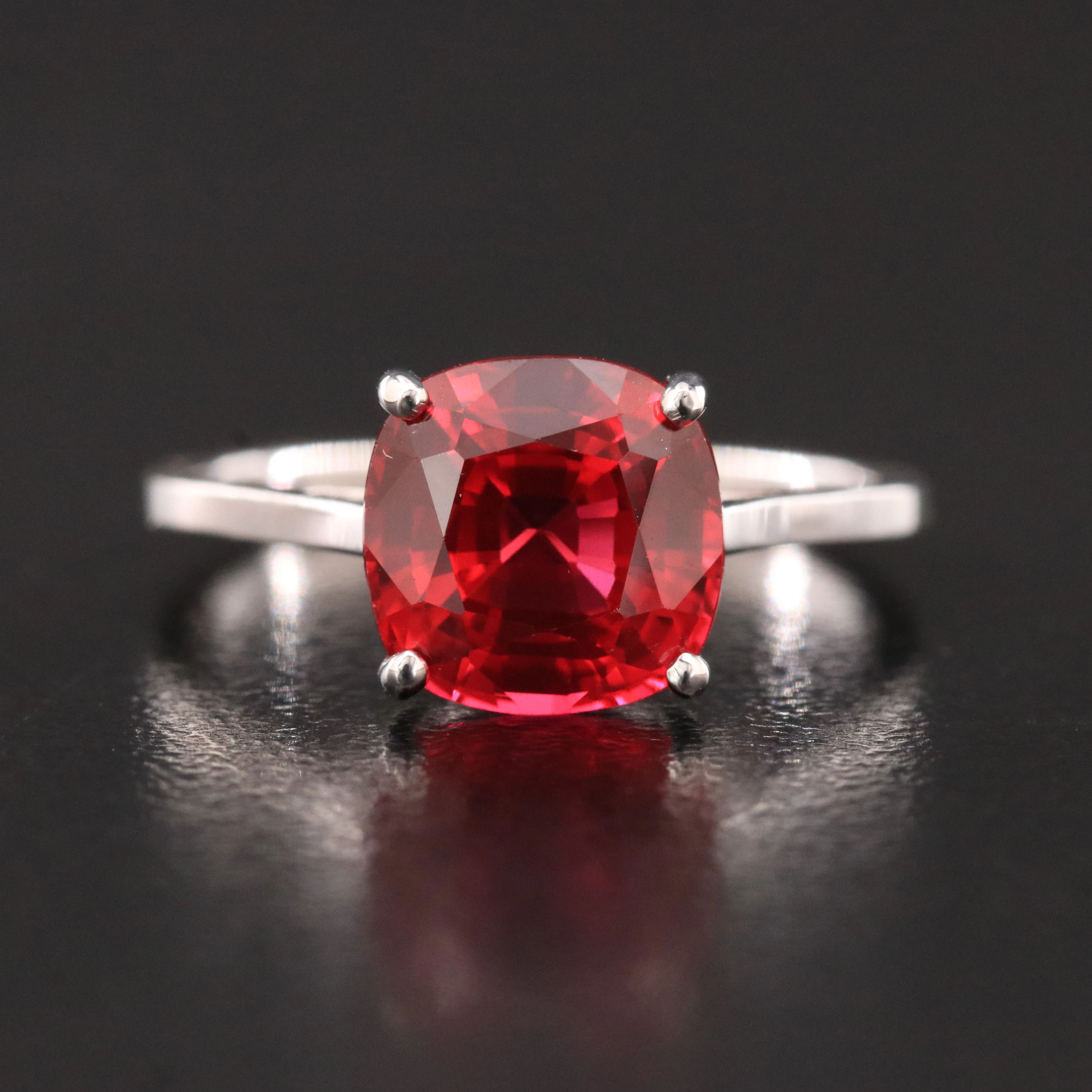 14K 3.35 CT Ruby Solitaire Ring