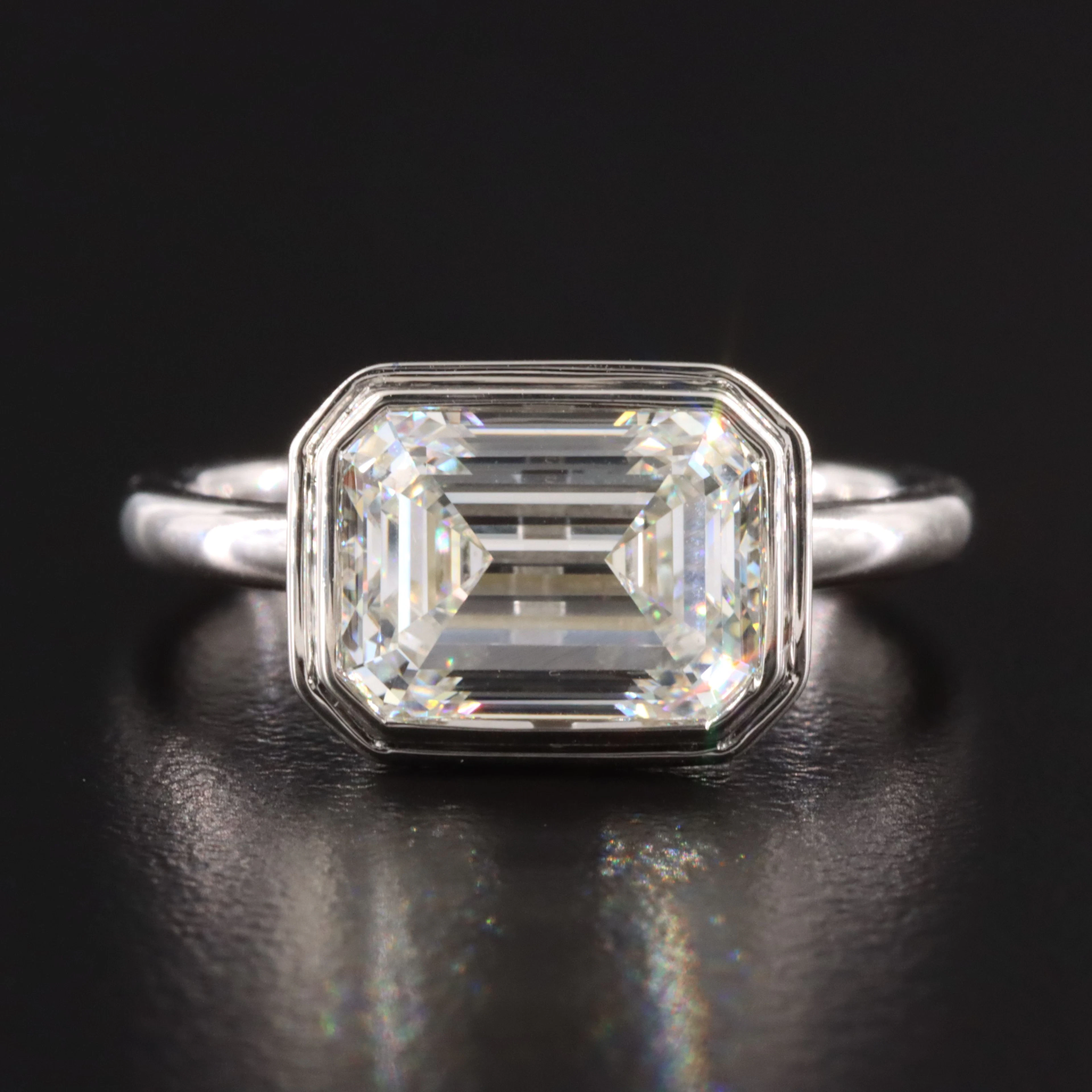 14K 3.03 CT Lab Grown Diamond Ring with IGI Report
