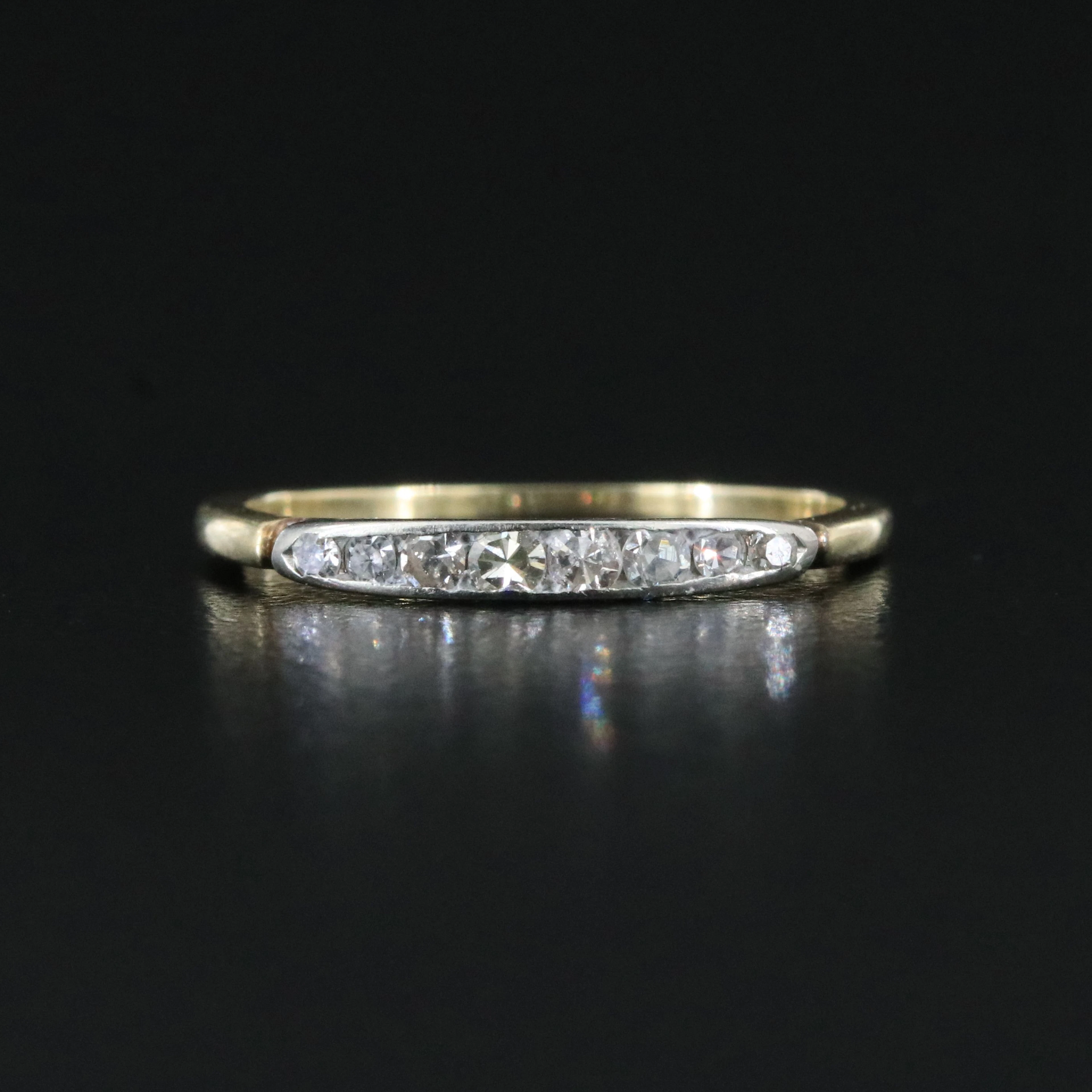 14K and 18K 0.17 CTW Diamond Stackable Ring