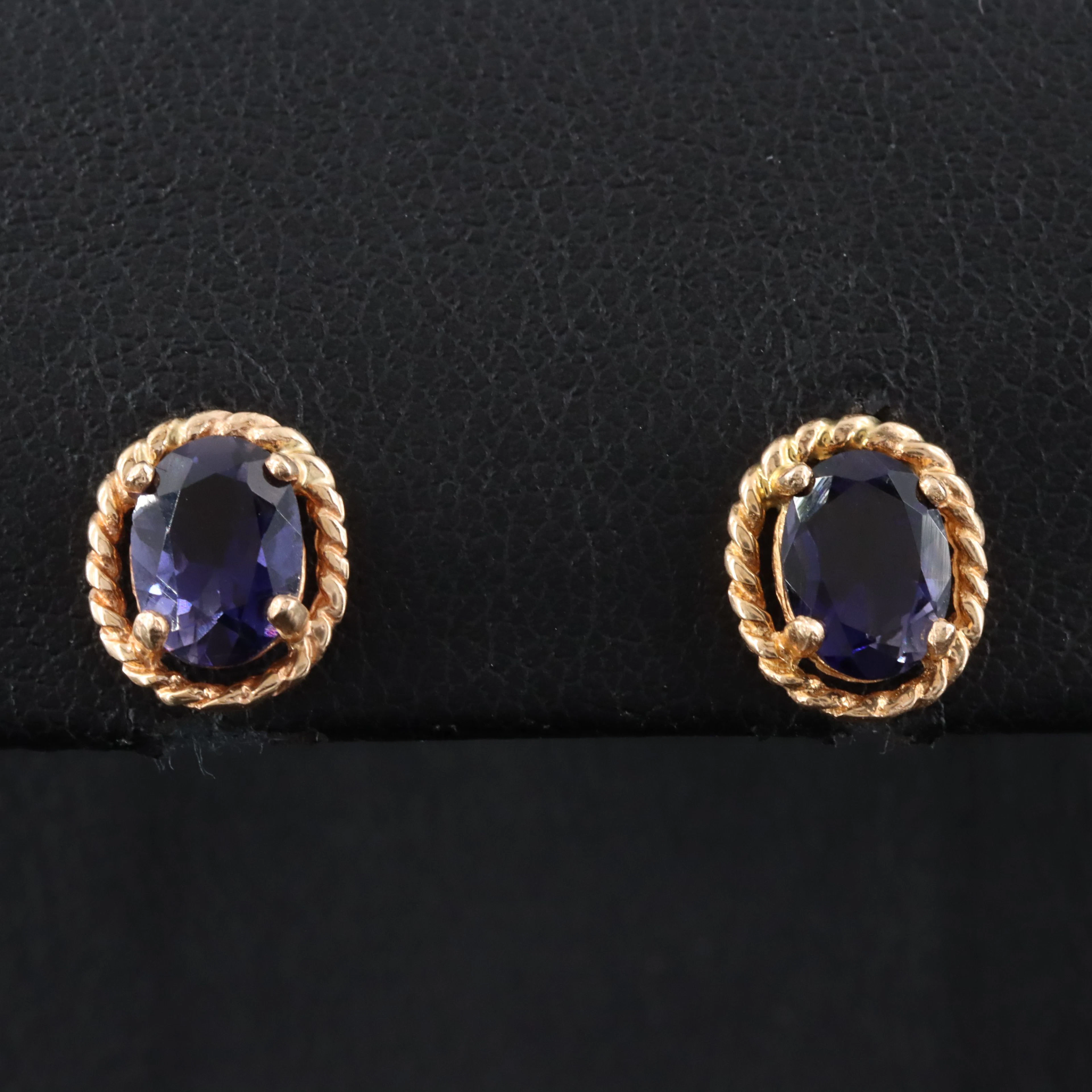 14K Iolite Earrings