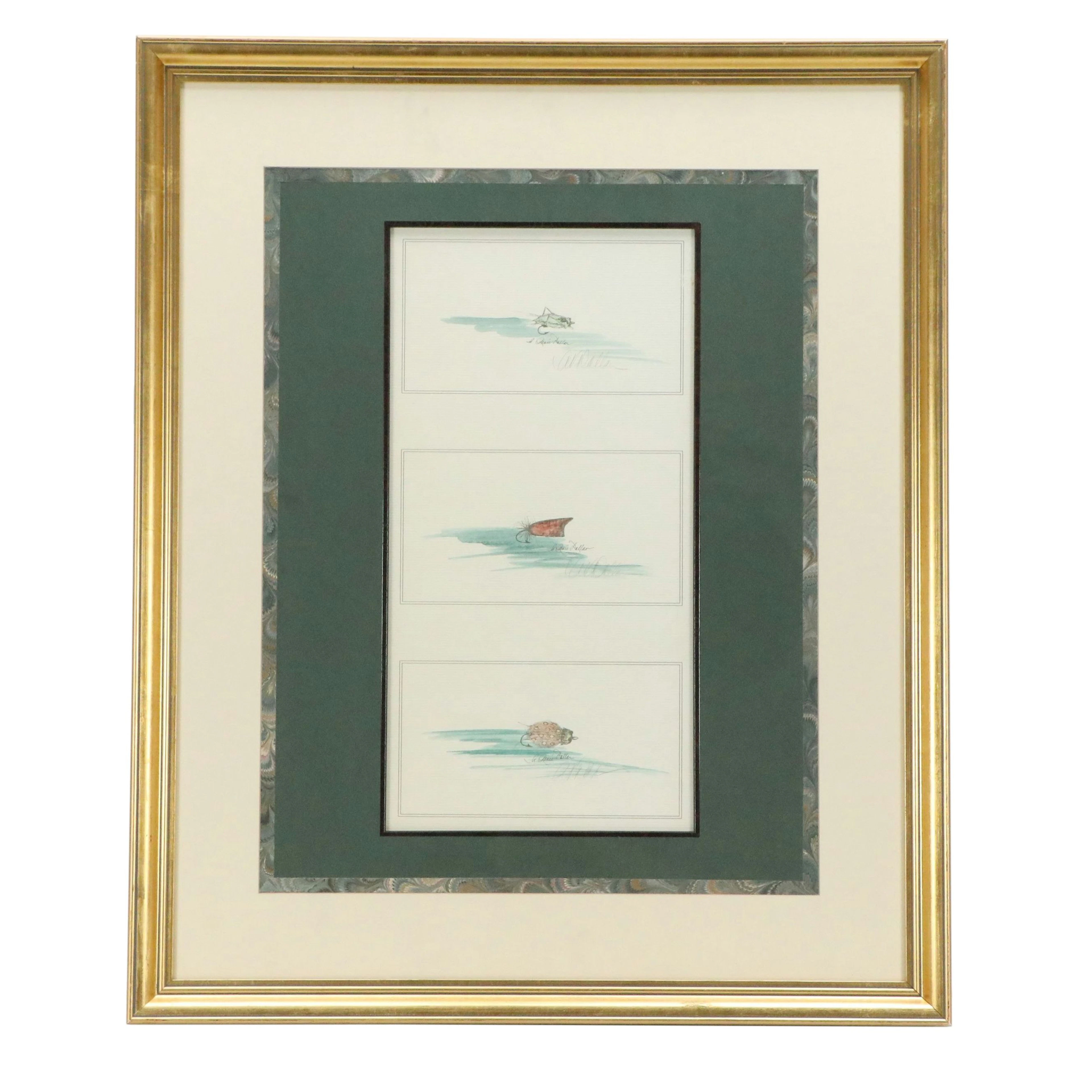 Lithograph of Fishing Hooks, 21st Century