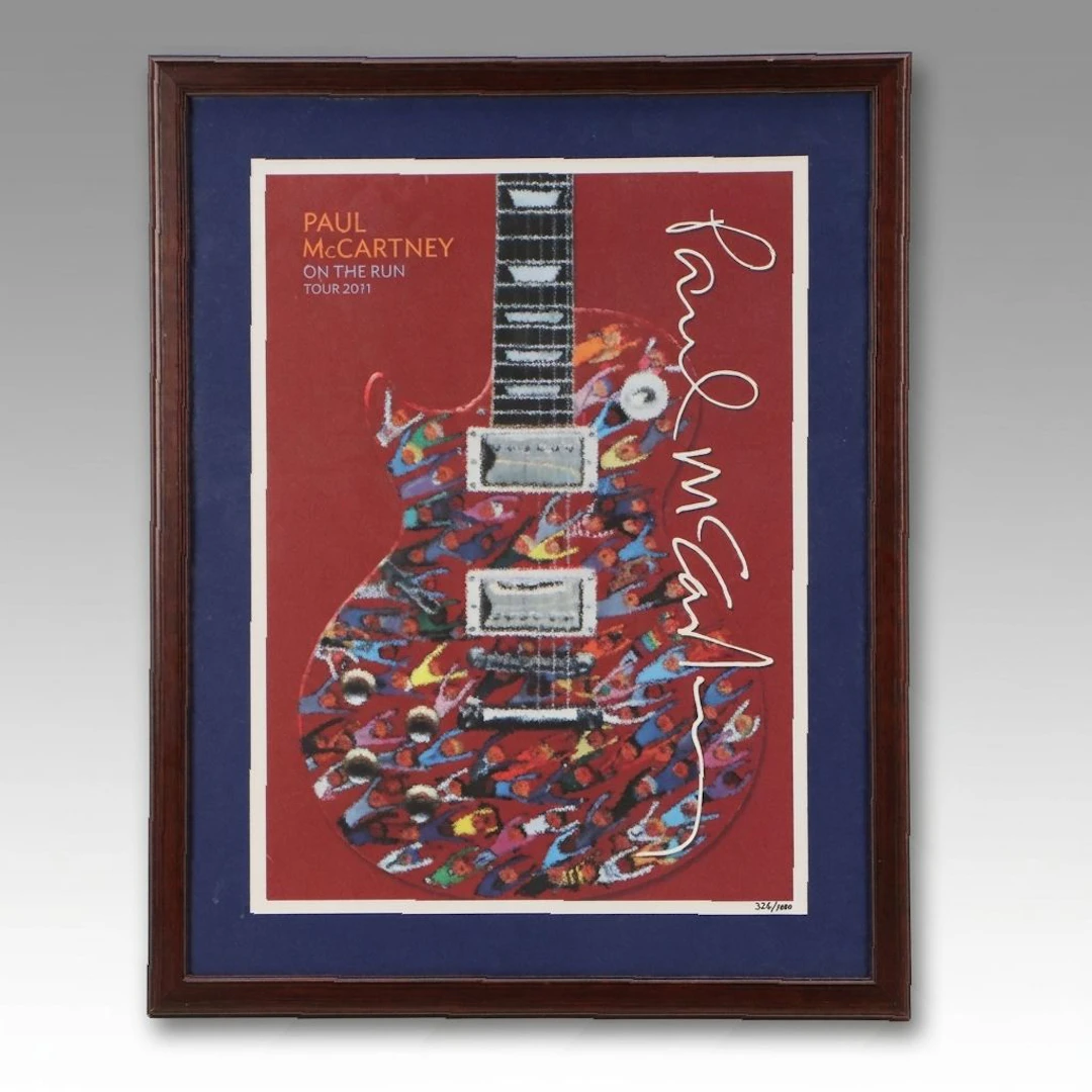 Paul McCartney "On the Run" 2011 Tour Poster