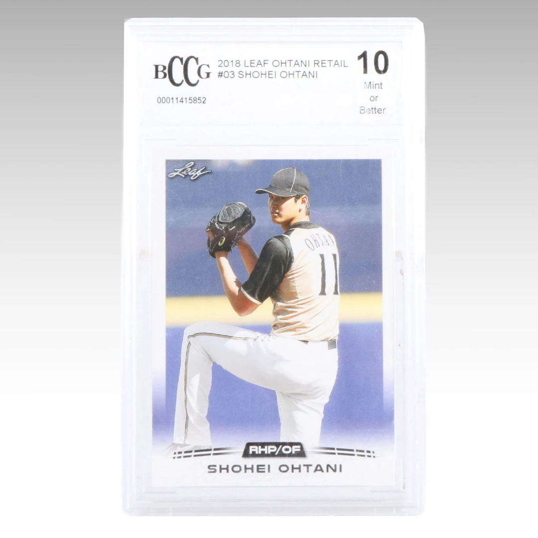 2018 Leaf Shohei Ohtani Rookie Year Baseball Card Graded BCCG 10