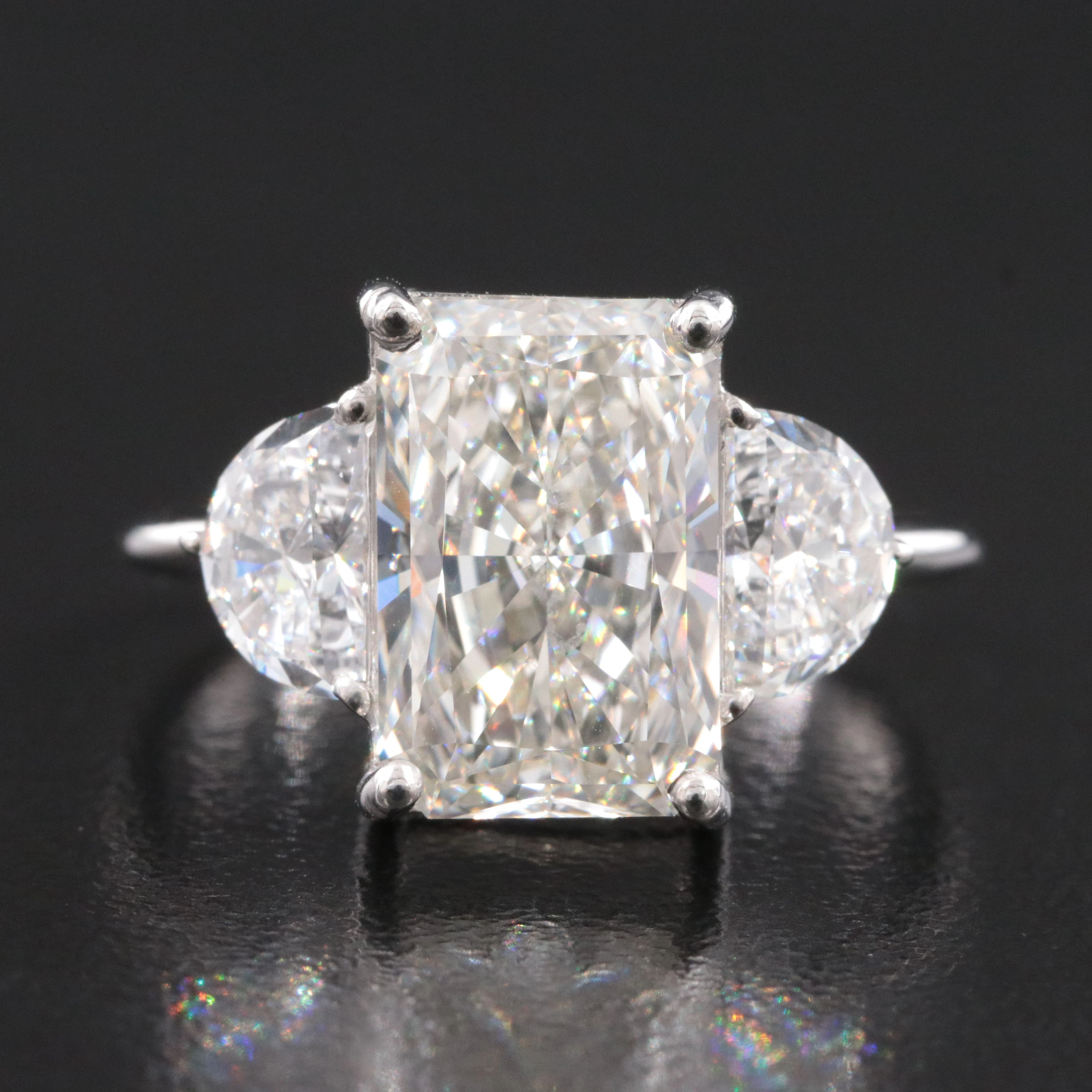14K 4.62 CTW Lab Grown Diamond Ring with IGI Report
