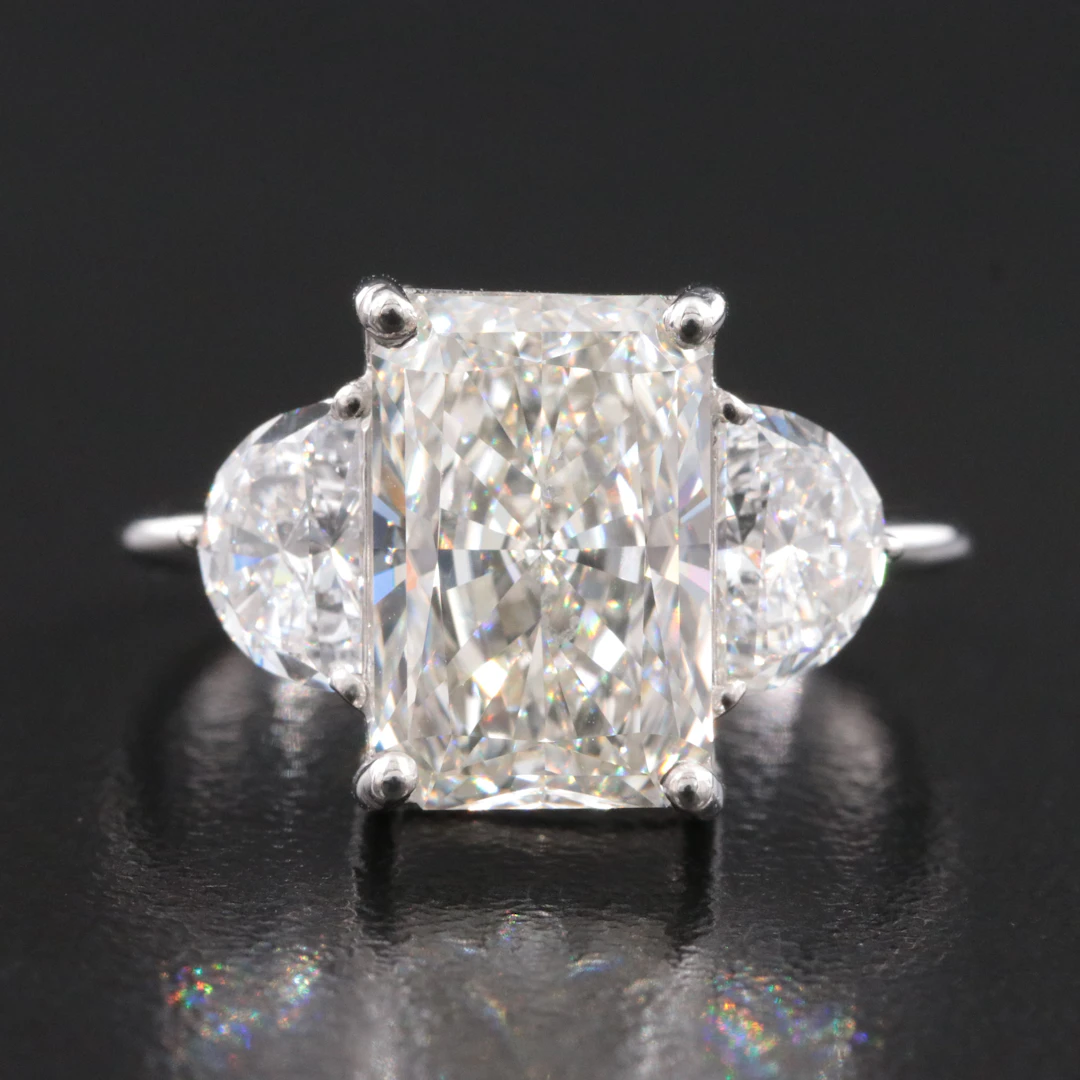 14K 4.62 CTW Lab Grown Diamond Ring with IGI Report