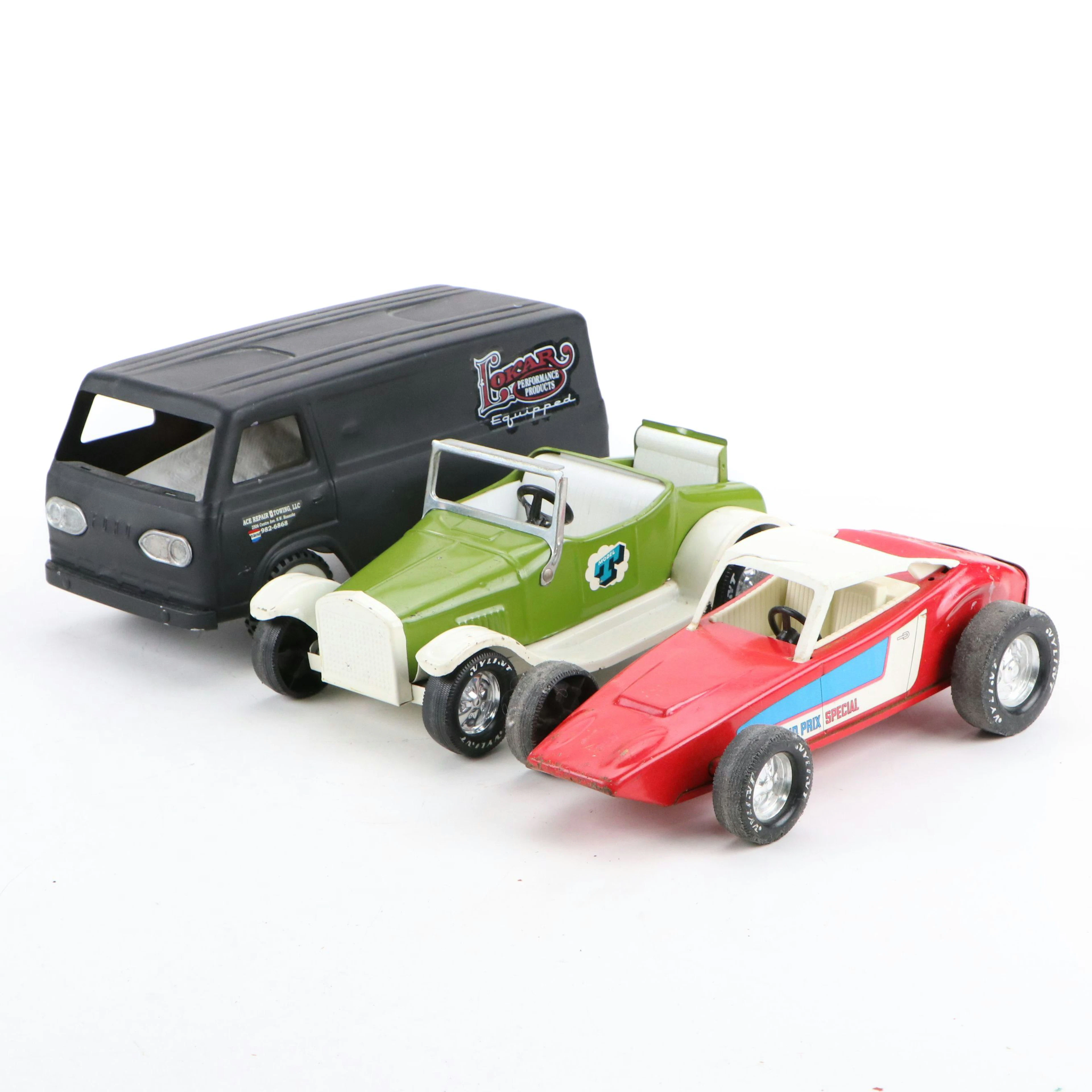 Nylint Model T Pressed Steel Roadster with More Nylint Toy Cars
