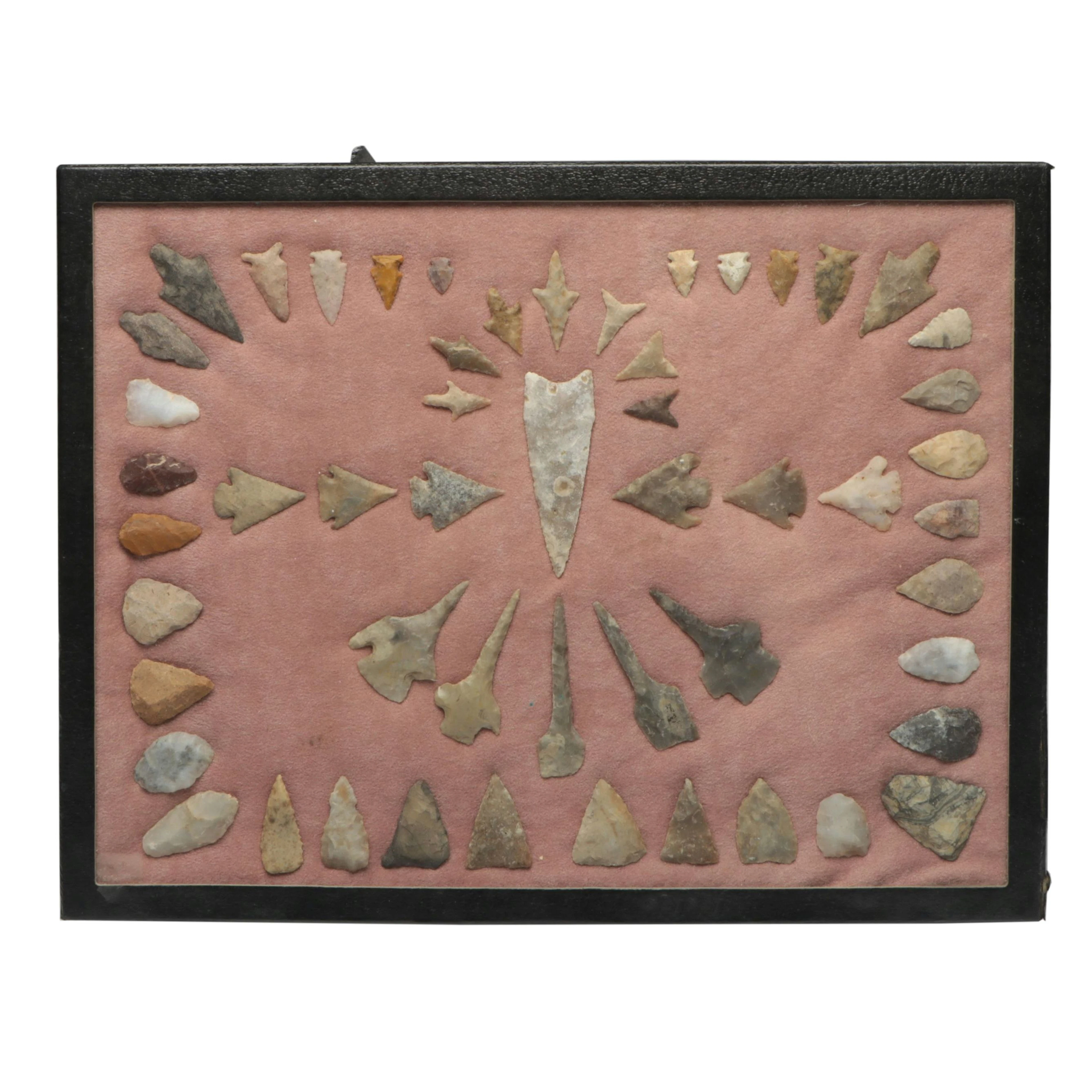 Texan Arrowhead Collection in Riker Mount Featuring Dalton Point
