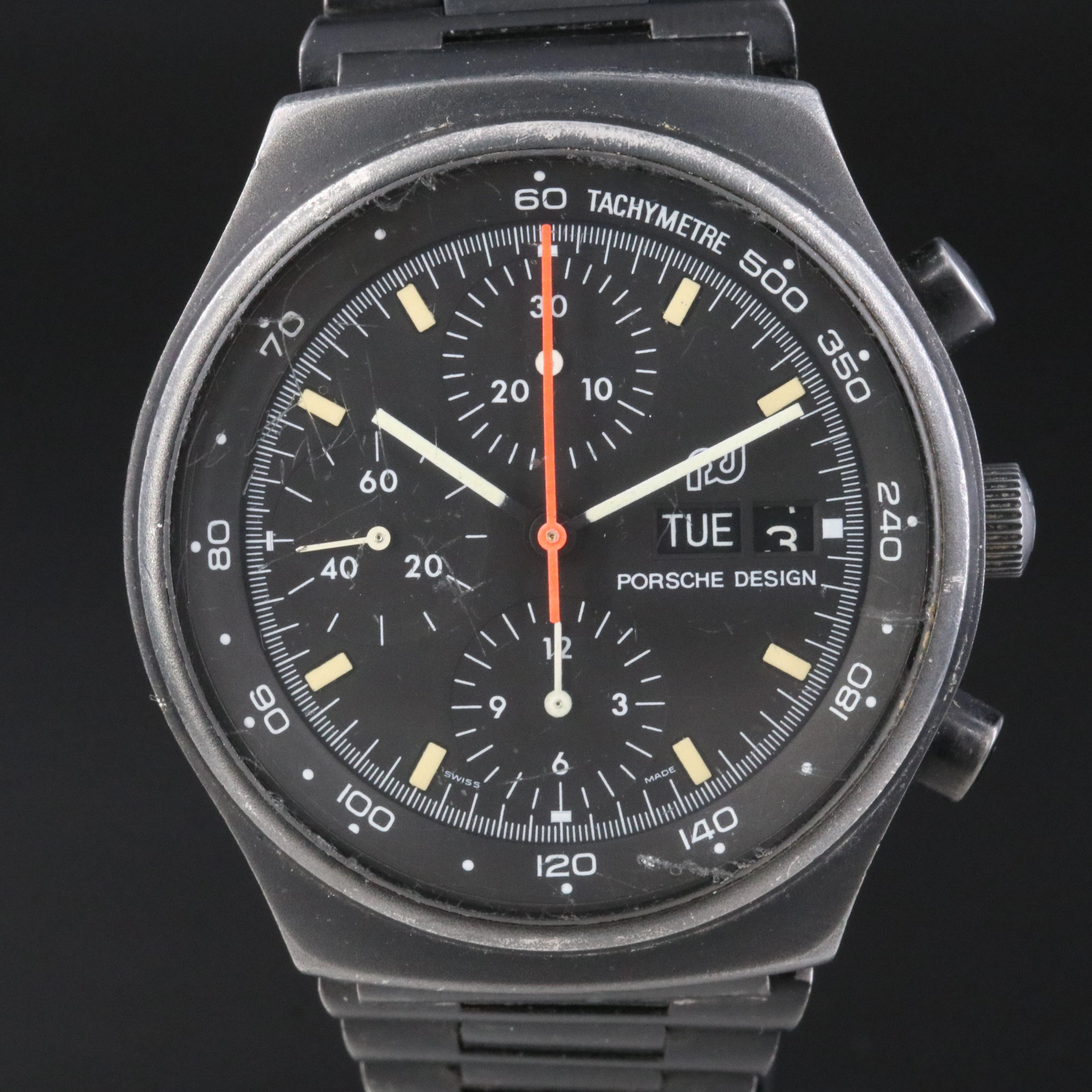 Porsche Design "Orfina" Chronograph ref.7176S PVD Automatic Watch c.1970s