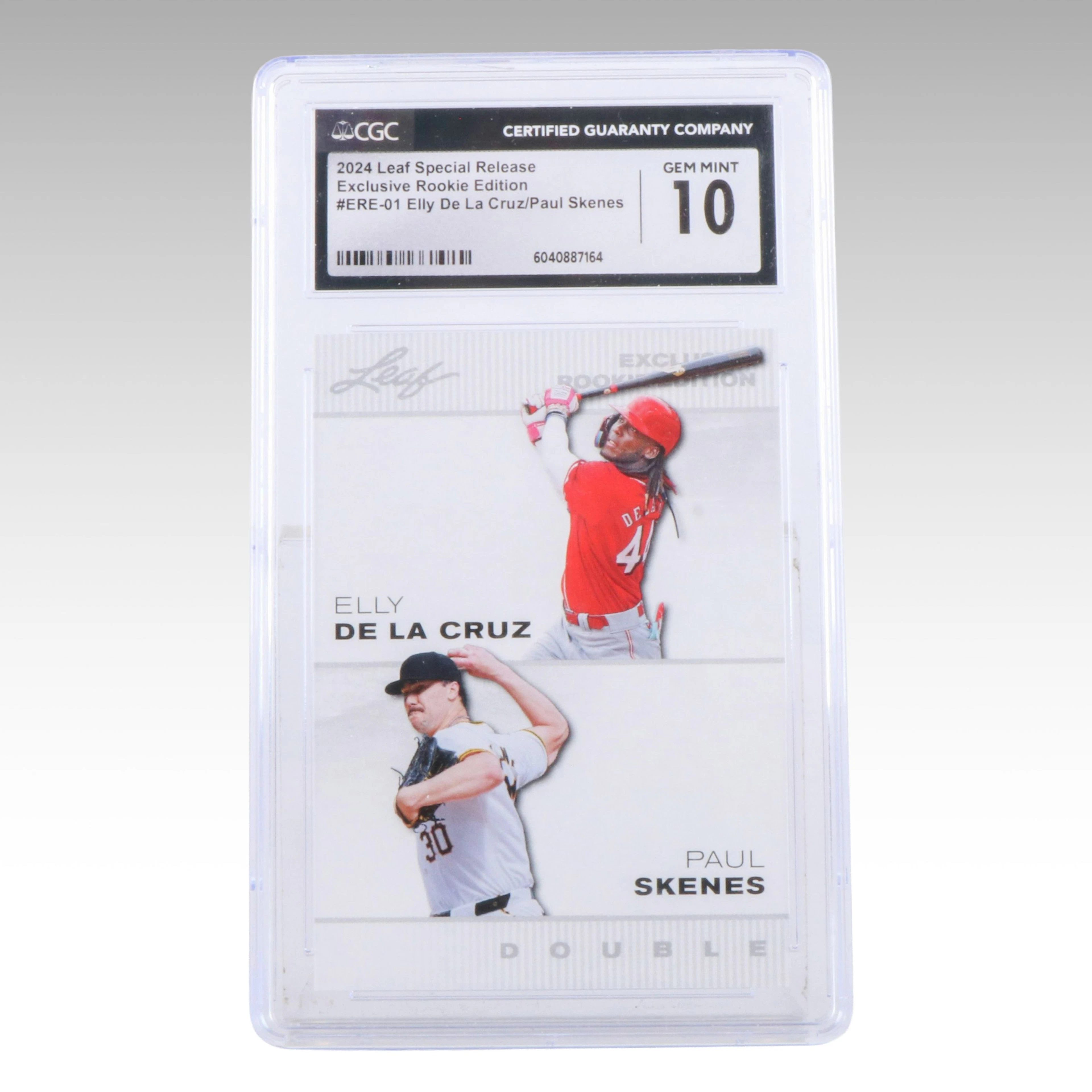 2024 Leaf Elly De La Cruz and Paul Skenes Rookie Card Graded CGC 10