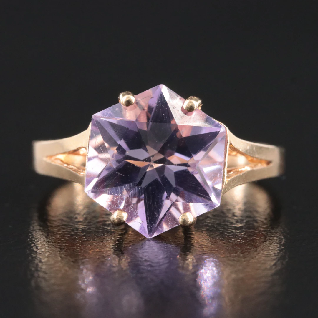 14K Amethyst Ring