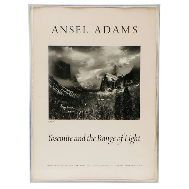 Ansel Adams Offset Lithograph Poster "Clearing Winter Storm, Yosemite Valley"