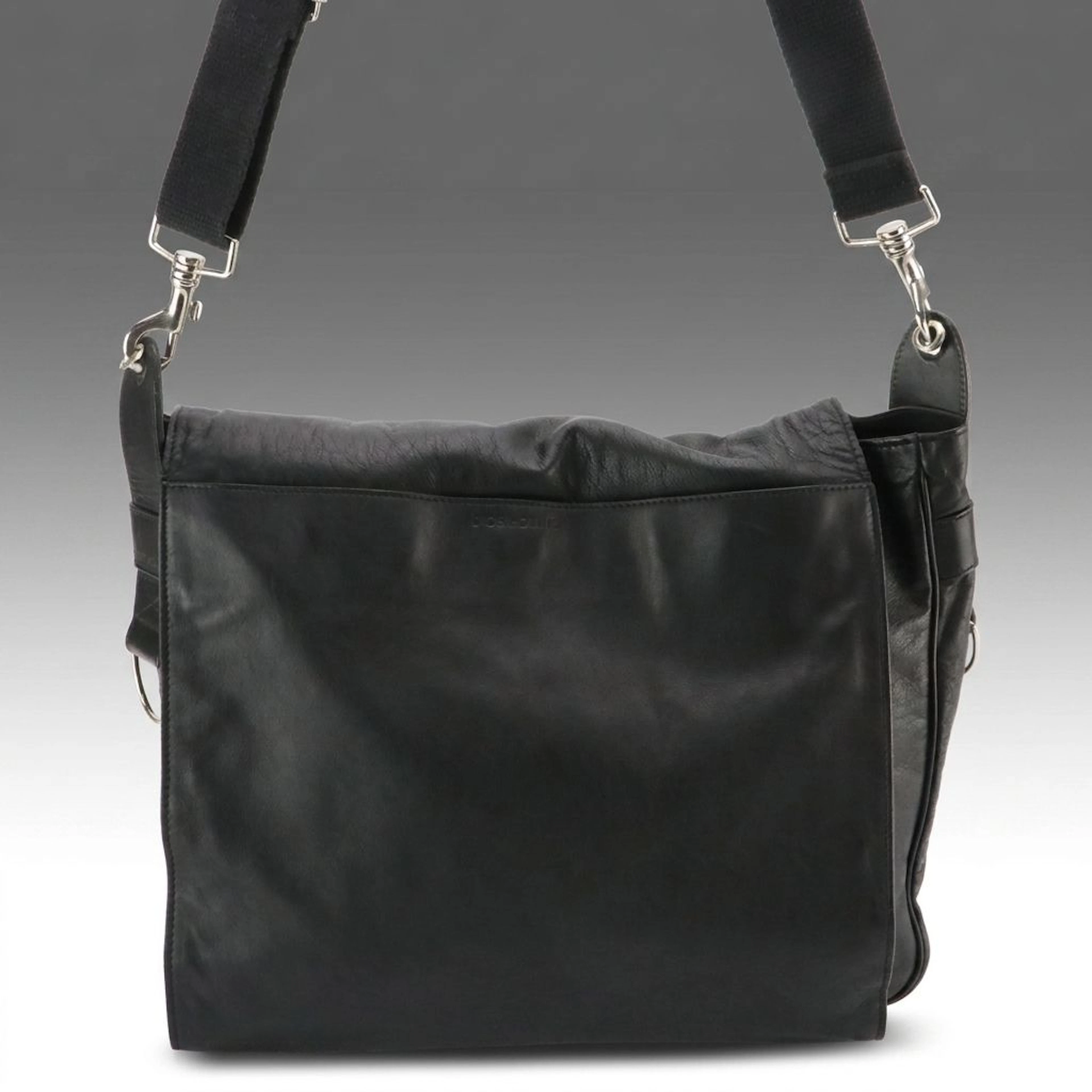 Dior Homme Messenger Bag in Black Calfskin Leather