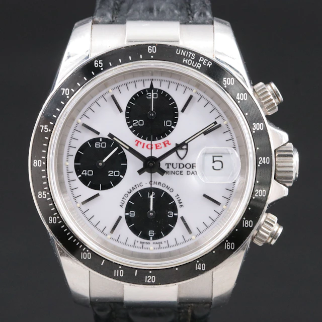 2000 Tudor Prince Date TIger Chronograph Steel Automatic Watch Model 79260P