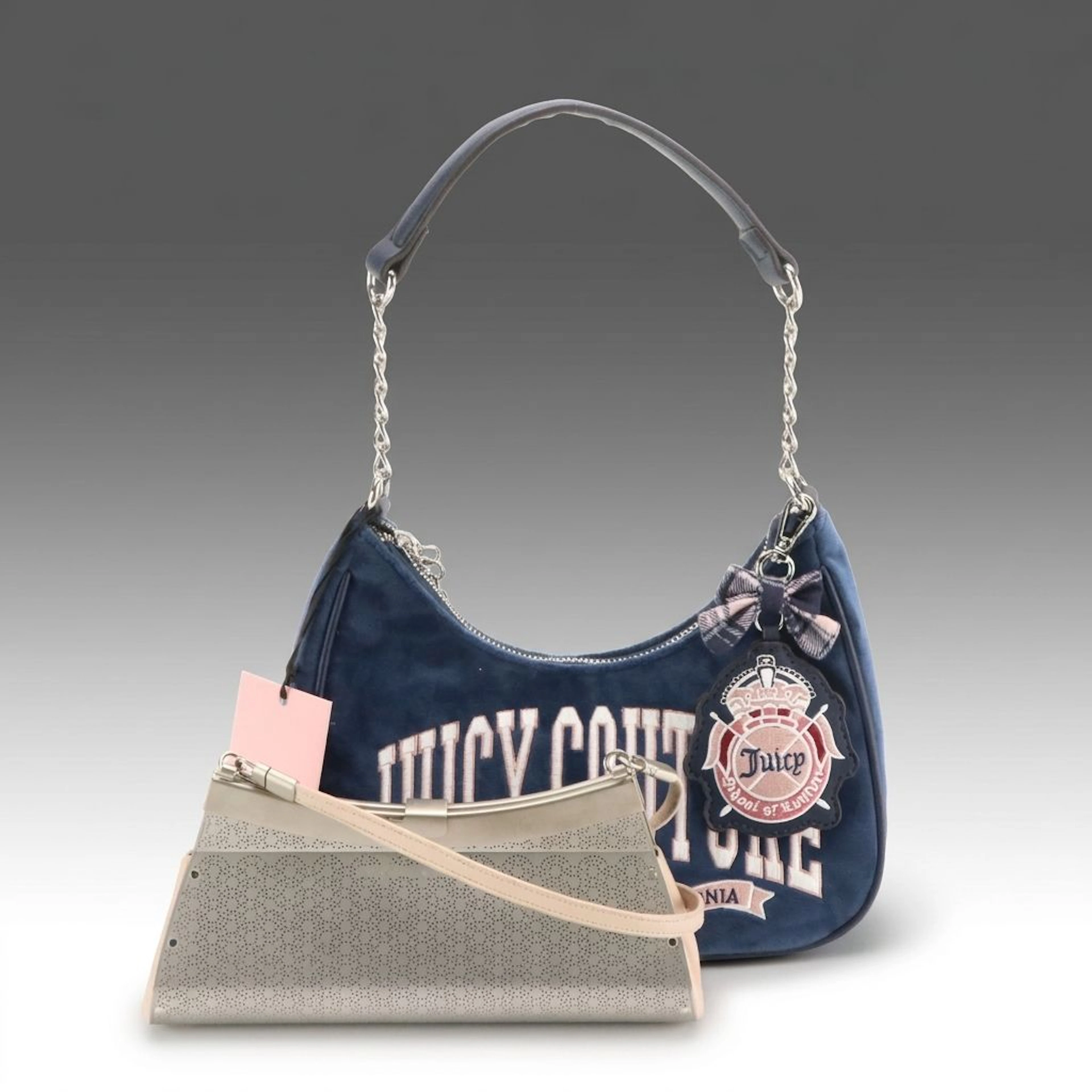 Juicy Couture University Shoulder Bag and Wendy Stevens Metal Frame Bag