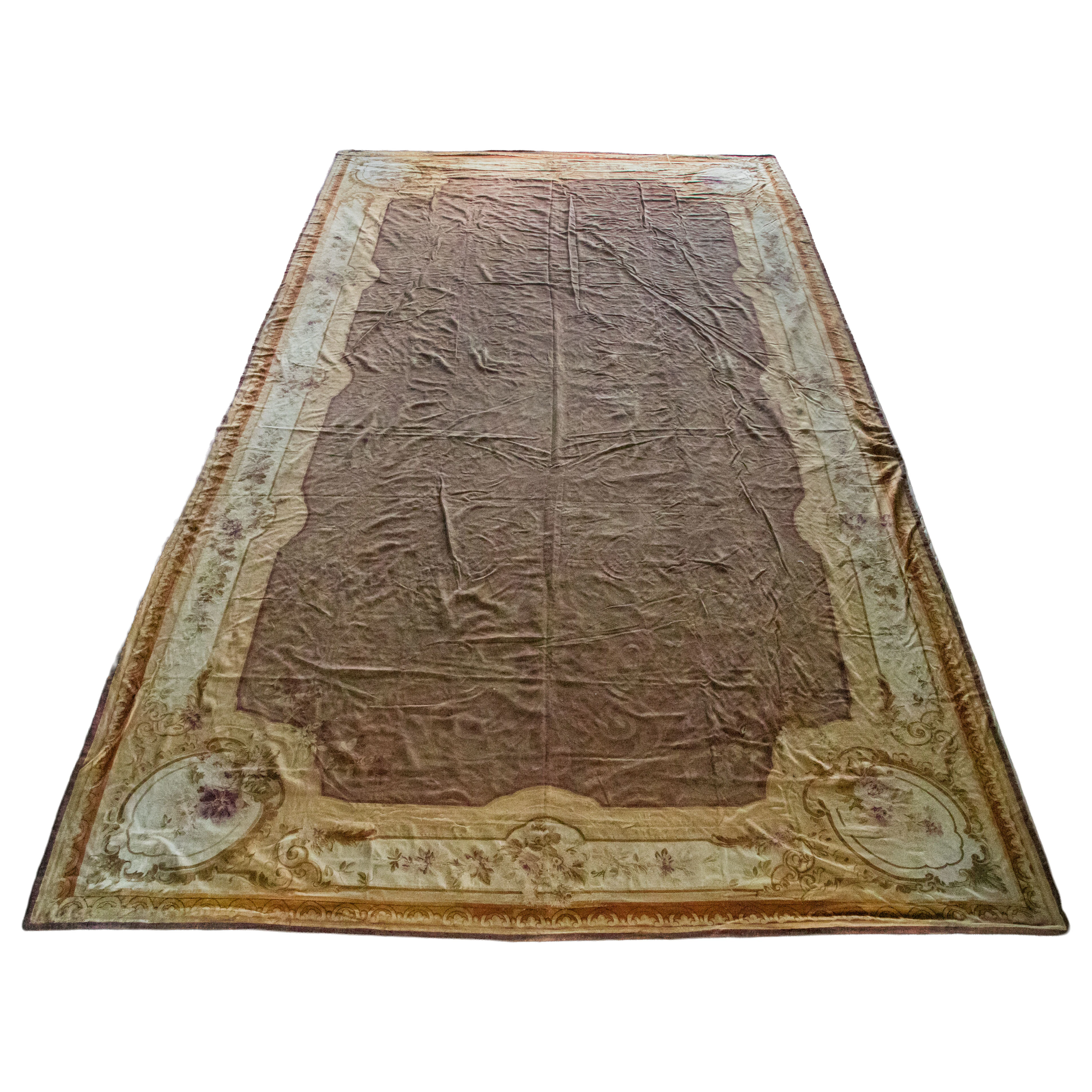14'9 x 28'7 Aubusson Style Tapestry Woven Palace-Sized Rug