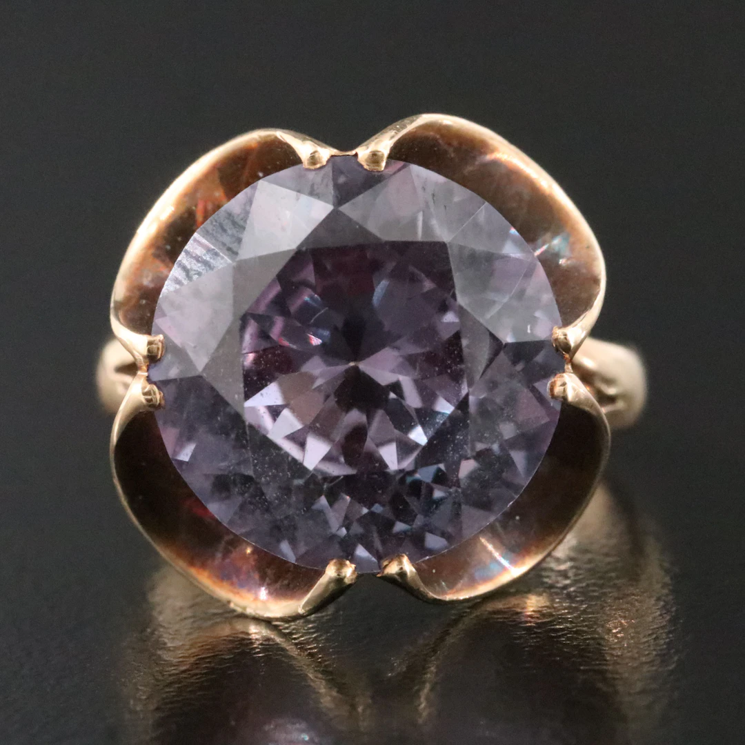 Vintage 10K Sapphire Ring