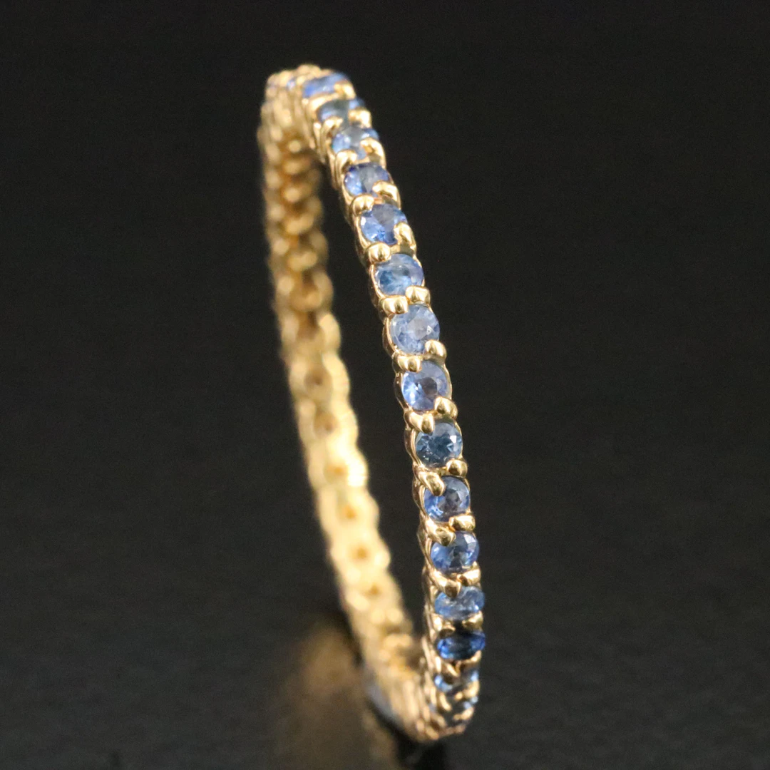 14K Sapphire Eternity Ring