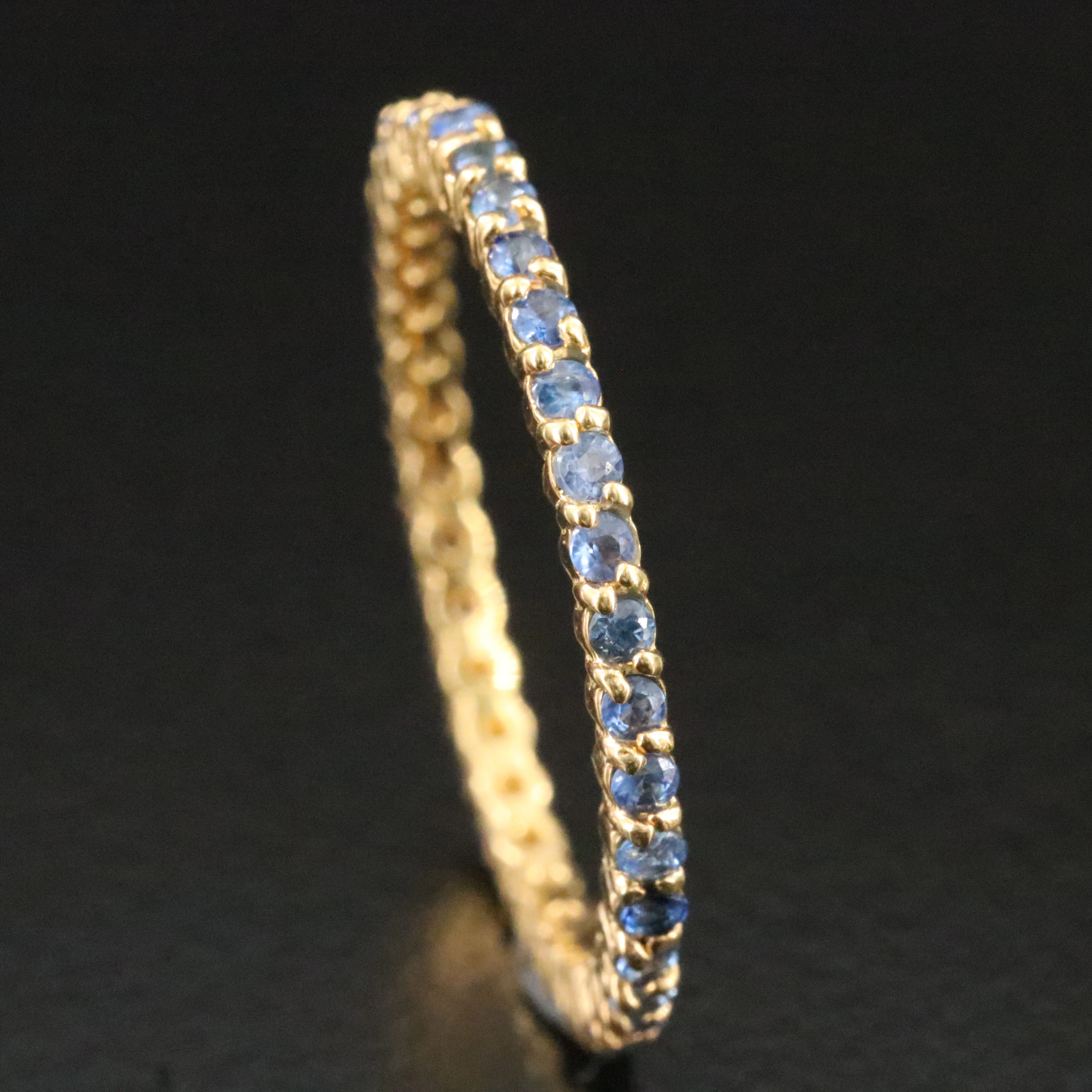 14K Sapphire Eternity Ring