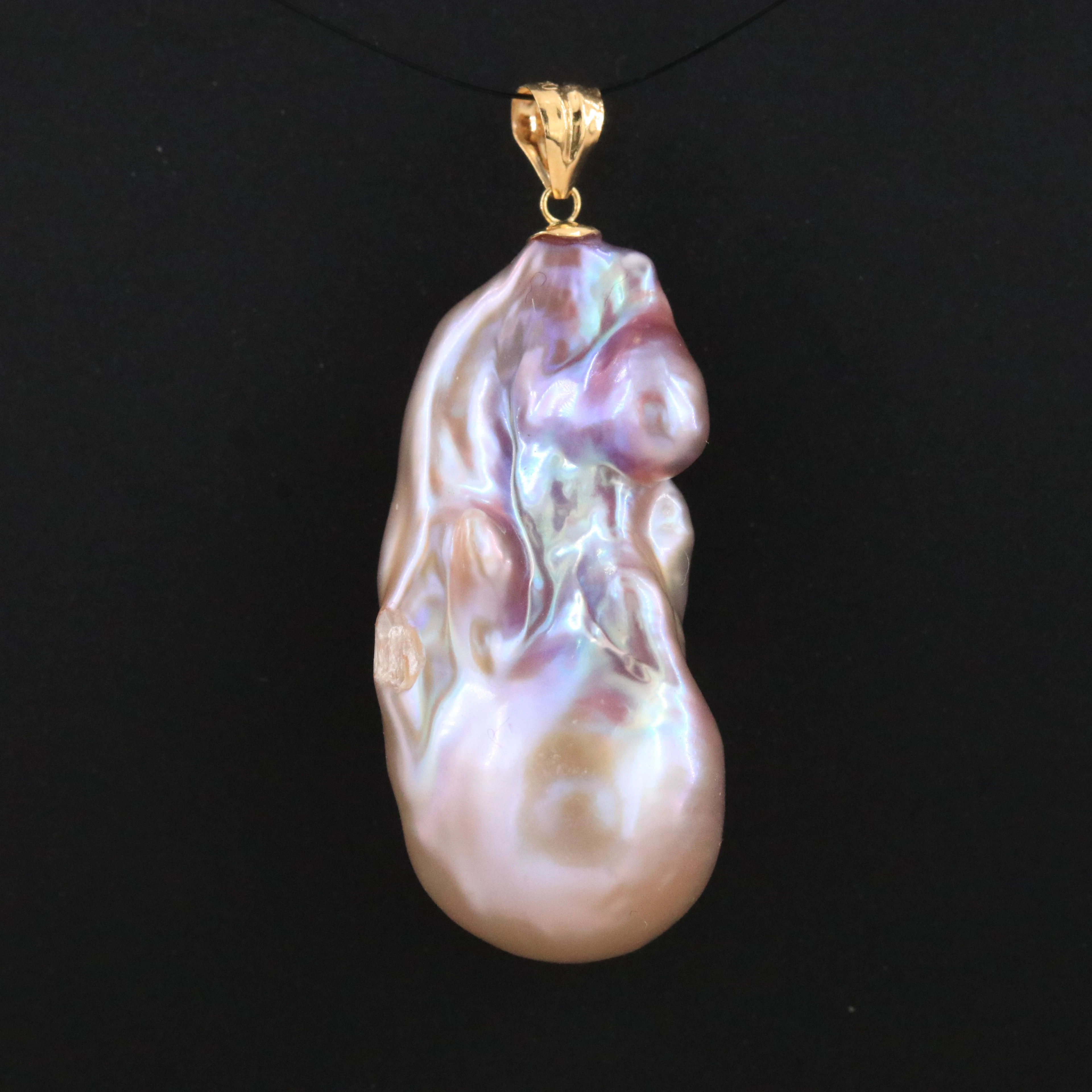 Pearl Pendant with 18K Bail