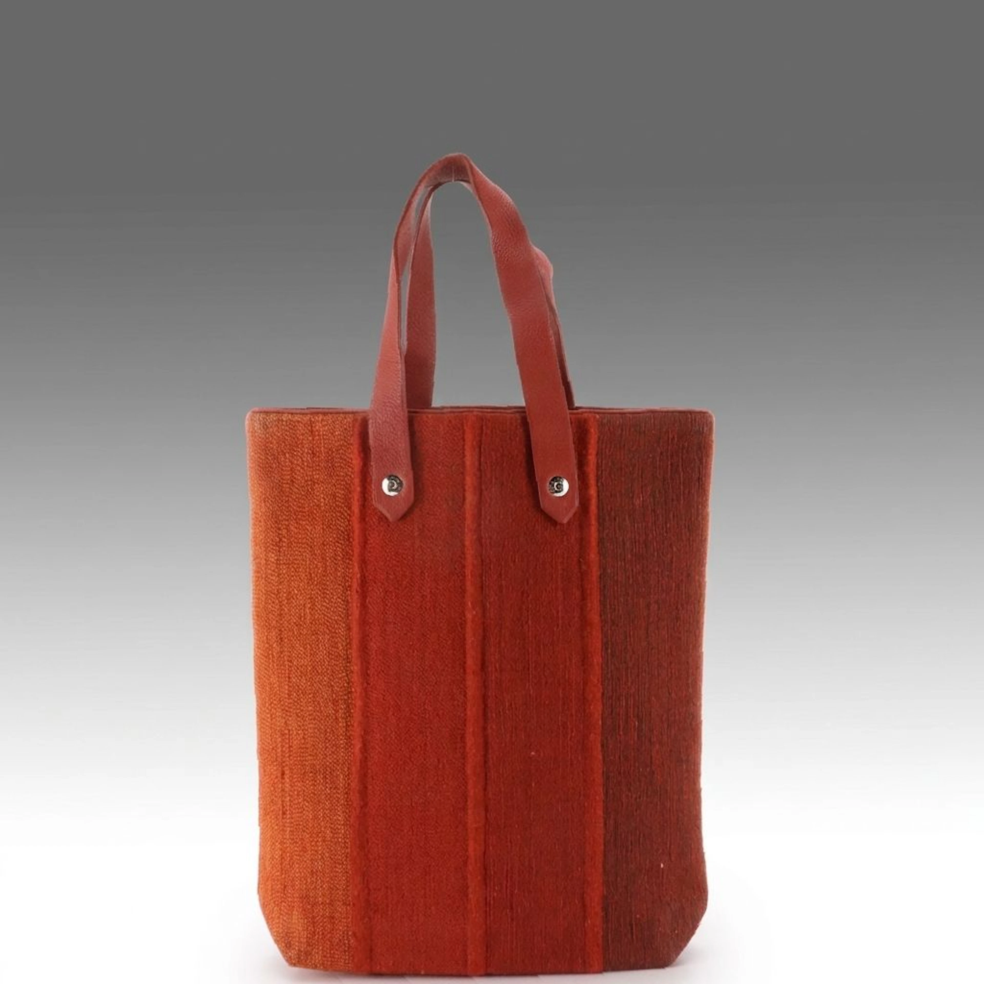 Hermès Ahmedabad PM Bag in Wool with Leather Trim and Box