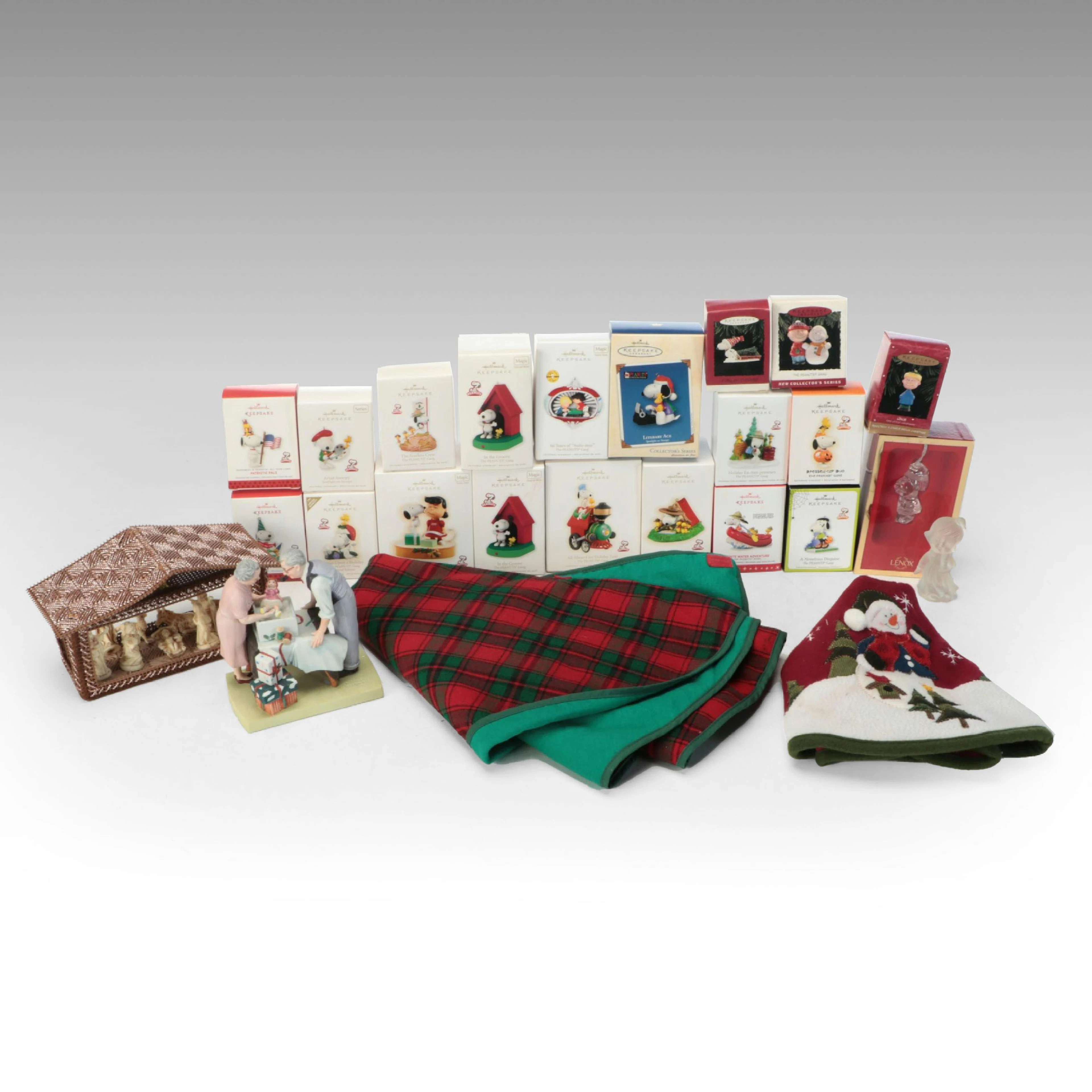 Norman Rockwell "The American Family" Figurine, "Peanuts" Ornaments