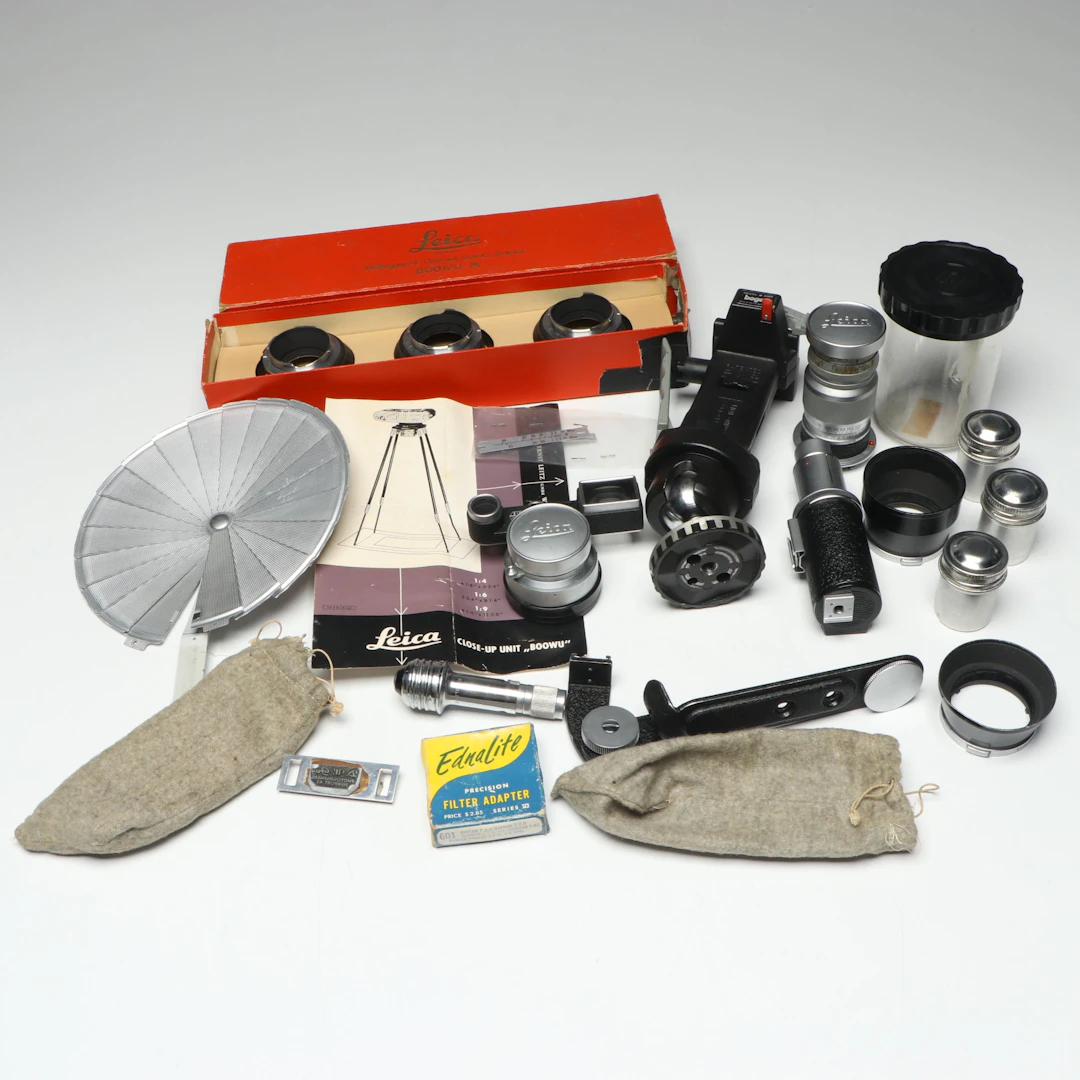 Leica Summaron and Elmar Lenses with More Camera Accessories