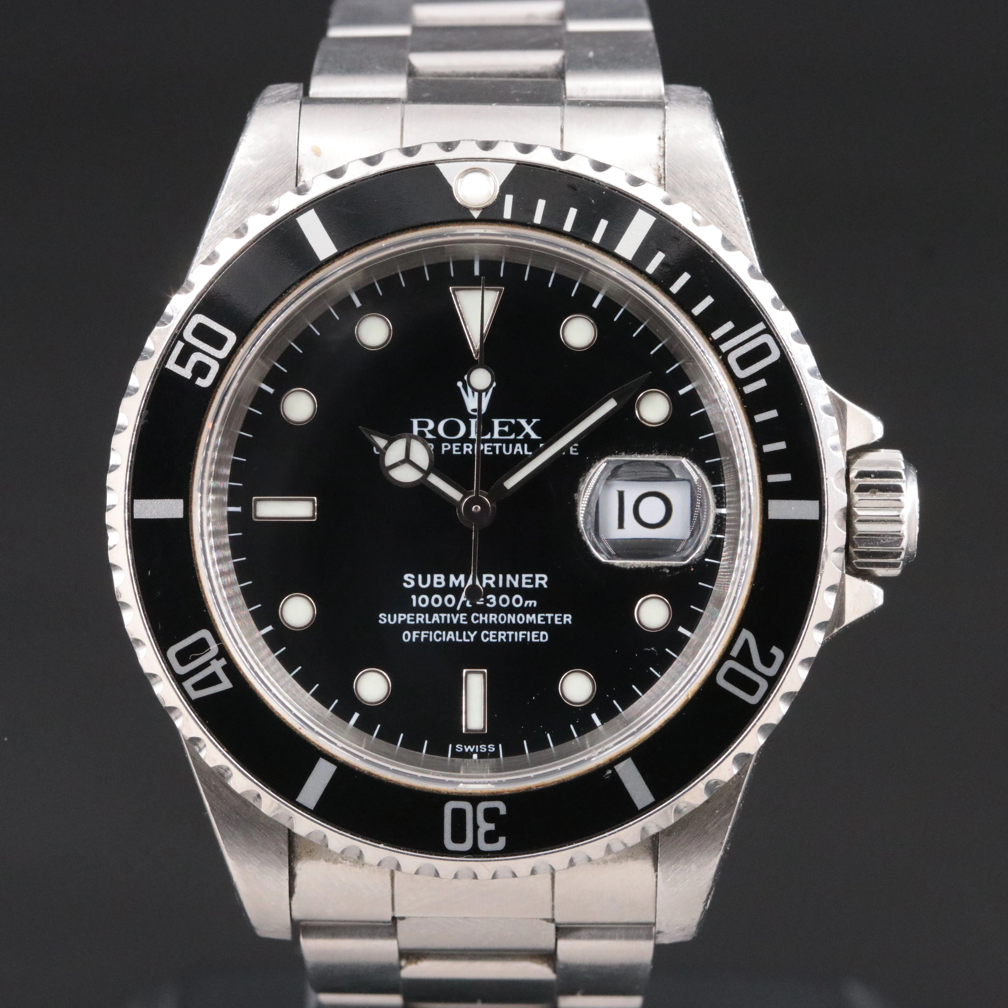 1998 Rolex Submariner Date Steel Automatic Watch