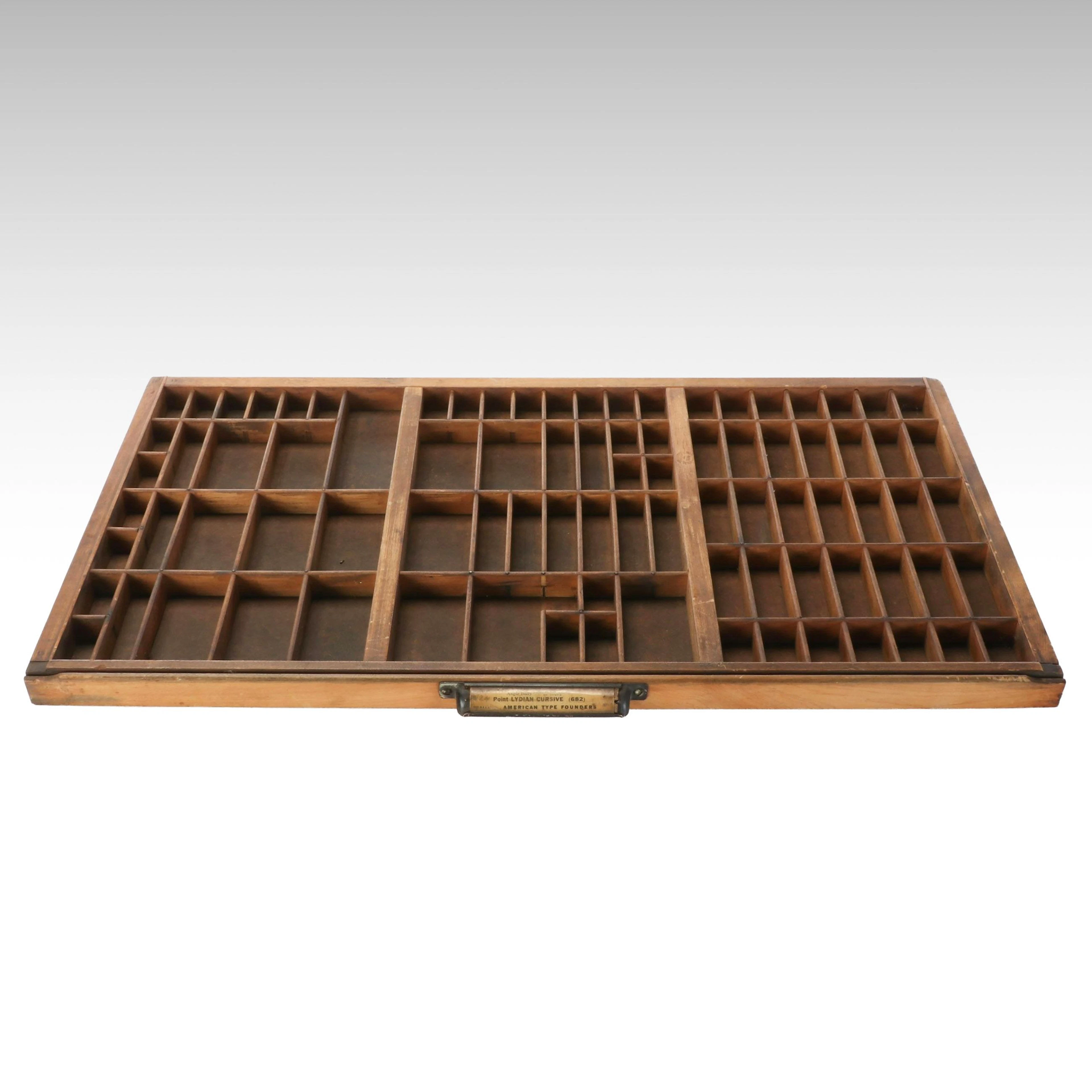 American Type Founders Printers Letter Tray